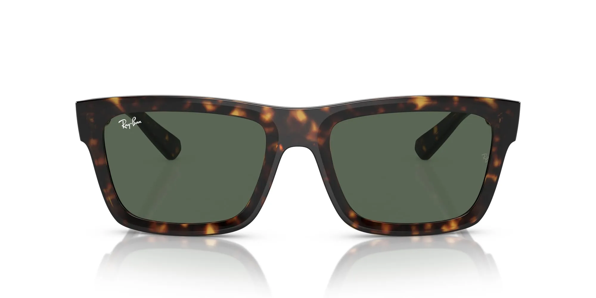 Ray-Ban Occhiali da sole uomo Rb4396 Warren, Marrone trasparente/Marrone scuro, 54 mm