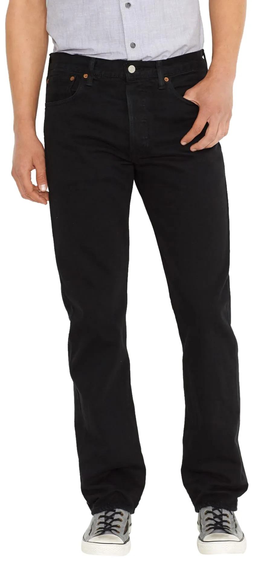 Levi's 501 Original Fit, Jeans Uomo, Stonewashed Black, 34W / 32L