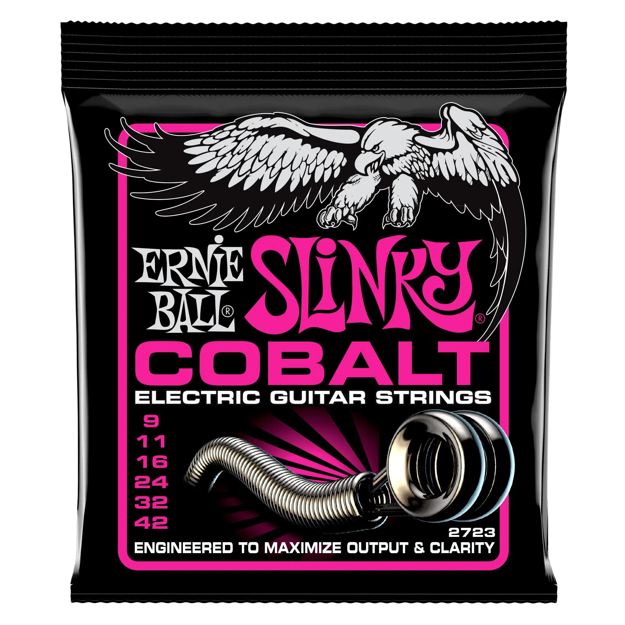 Ernie Ball, Super Slinky Cobalt, Corde per chitarra elettrica, diametro 9-42