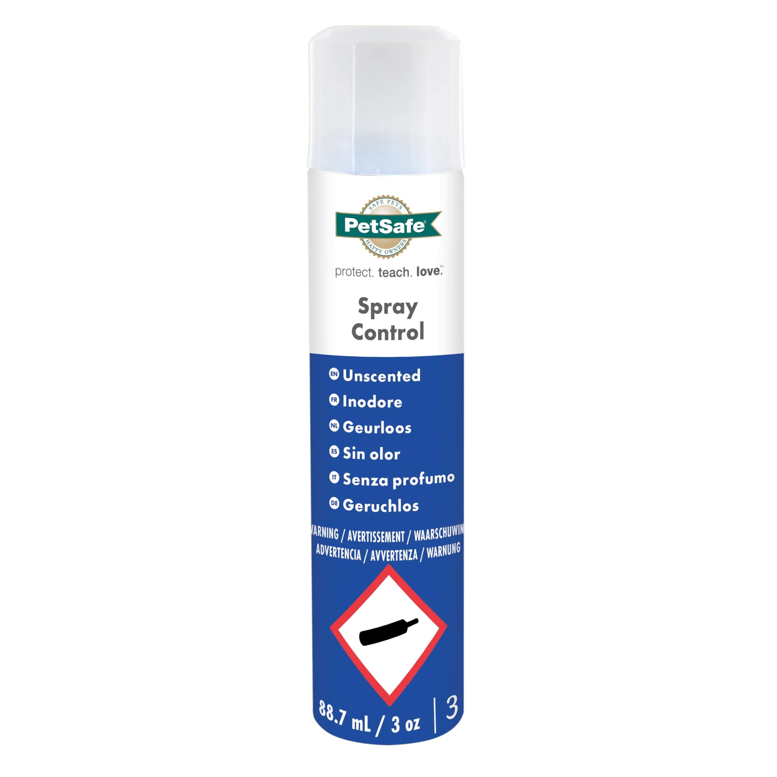 PetSafe Spray Control Refill Lattina anti abbaia, formazione per cani, 88 ml di deterrente spray anti abbaiamento, formula senza macchia, senza profumo