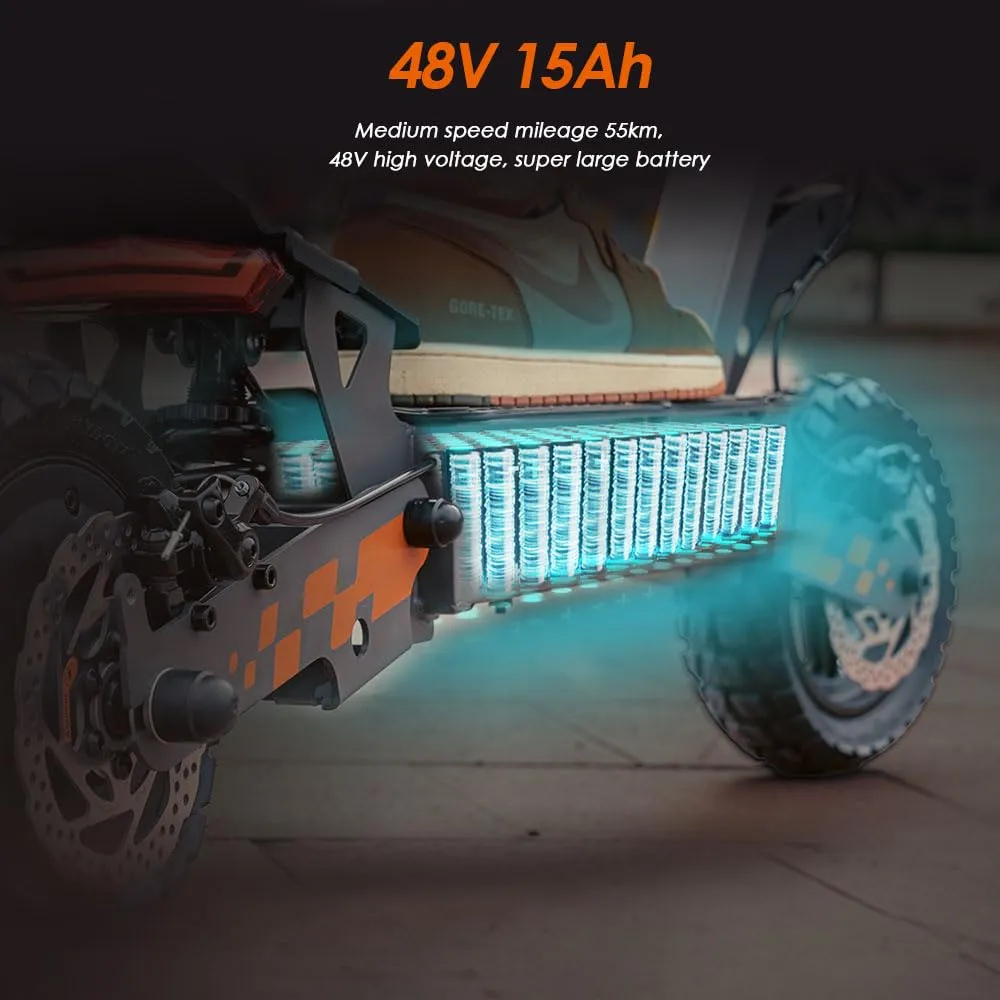 Kukirin G2 Monopattino Elettrico Pieghevole, Batteria da 48V 15Ah, Pneumatici da 10 Pollici, Autonomia di 55 km, Schermo Tattile, Freni a Disco Anteriori e Posteriori, Monopattino Elettrico per Adulti