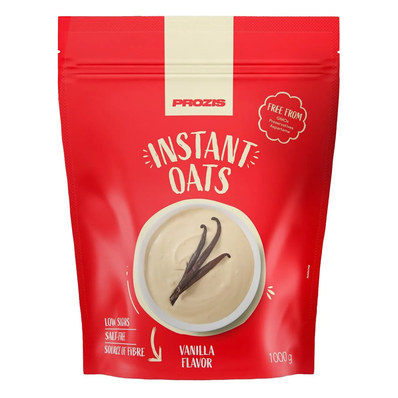Prozis Istant Oats - Avena Istantanea in Polvere 1000 g - gusto Vaniglia