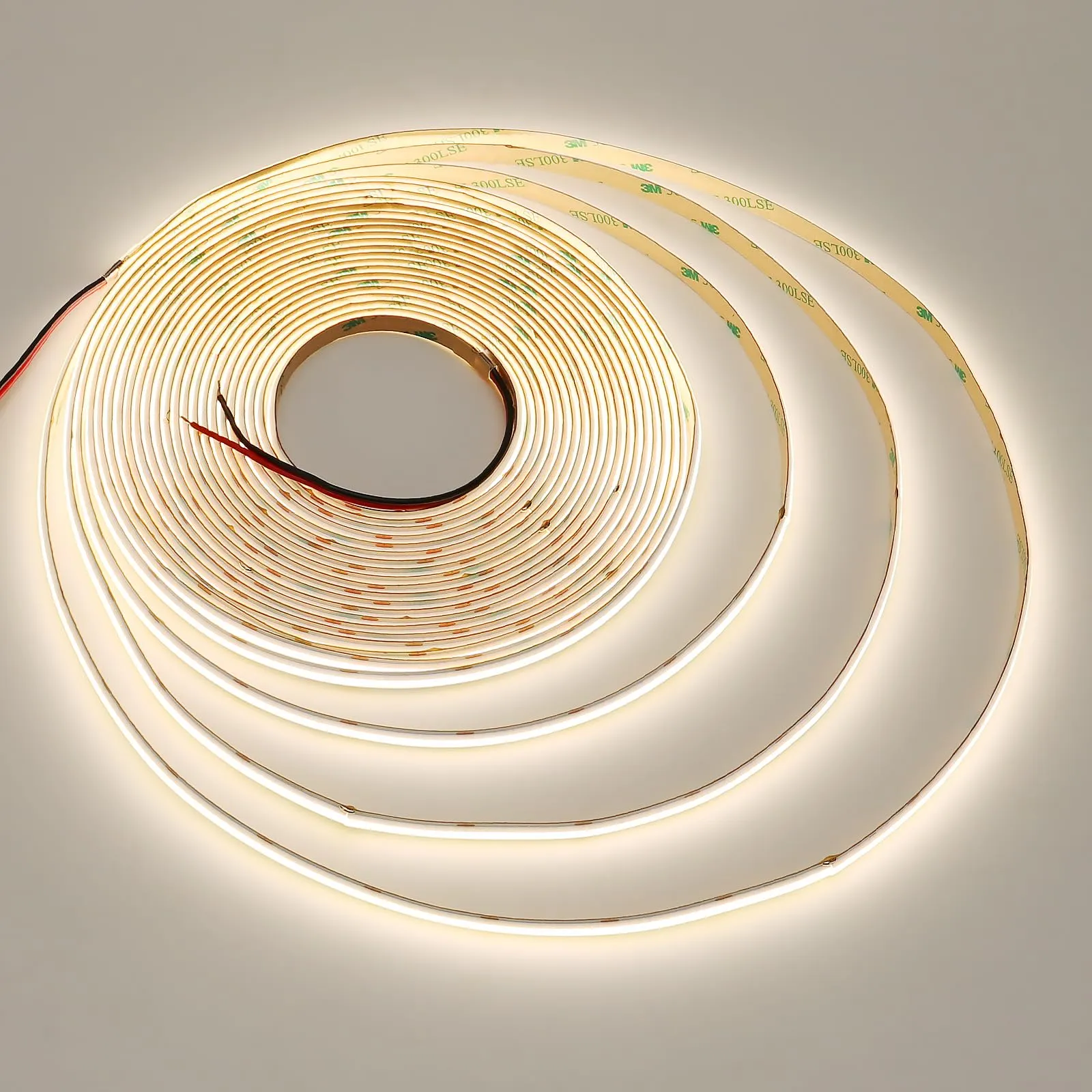 JOYLIT 10M Striscia LED COB 24V 4000K 384LEDs/M 120 Gradi IP20 Interno, CRI 90+ 7650LM Super Luminosa Senza Punti Dimmerabile Bianco Naturale Nastri Luce per Commercio, Casa (Solo Strip LED)