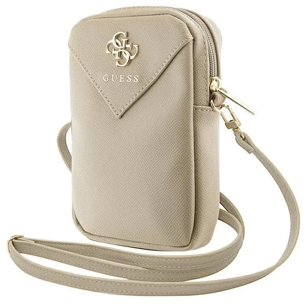 CG MOBILE Guess GUWBZPGSTEGD - Custodia a triangolo con cerniera, colore: oro chiaro