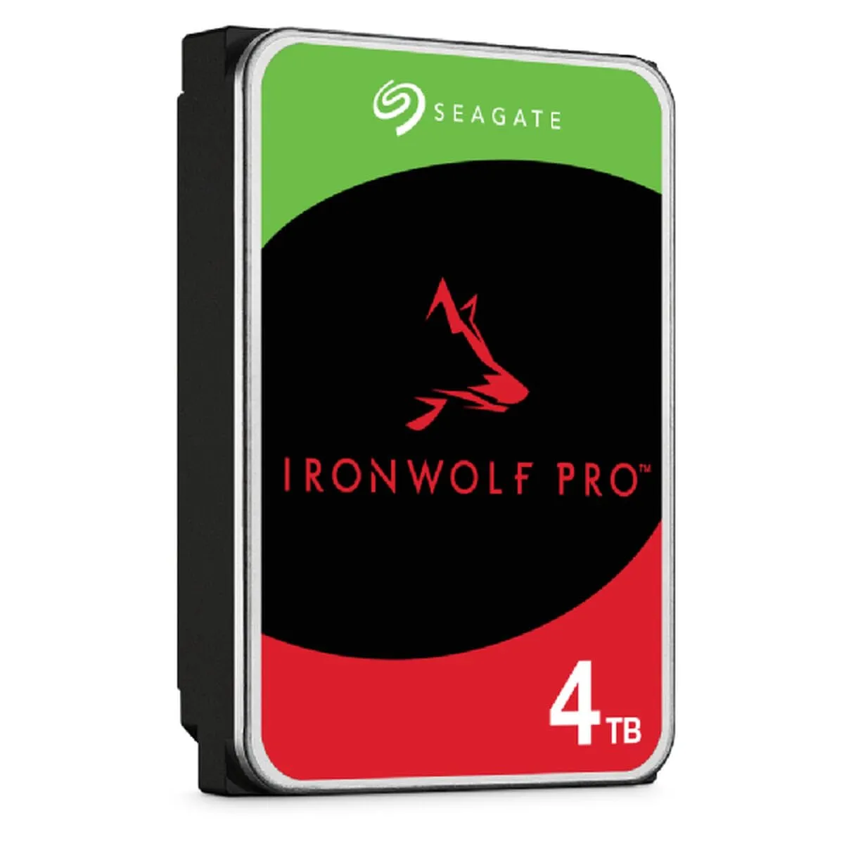 Seagate IronWolf Pro, 4TB, Unità disco interna NAS classe Enterprise - Unità SATA CMR da 6GBit/s, 3,5", 7.200 giri/min, con cache da 256 MB per sistemi NAS RAID, servizi Rescue (ST4000NT001)