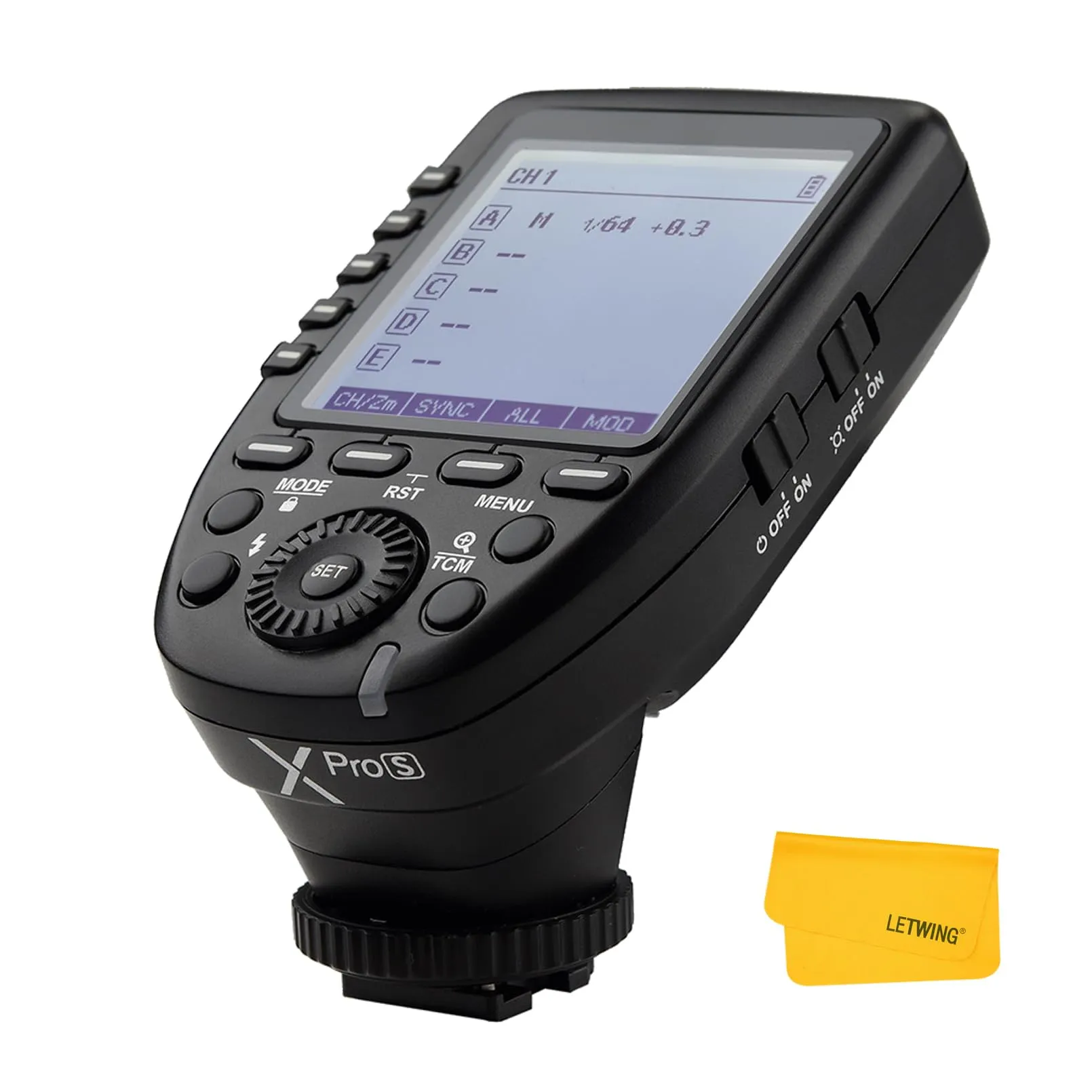 Godox XPro-S 2.4G Wireless TTL ad alta Velocità di Sincronizzazione 1/8000s Flash Trigger Trasmettitore X Sistema ad alta Velocità Trigger per Fotocamere Sony