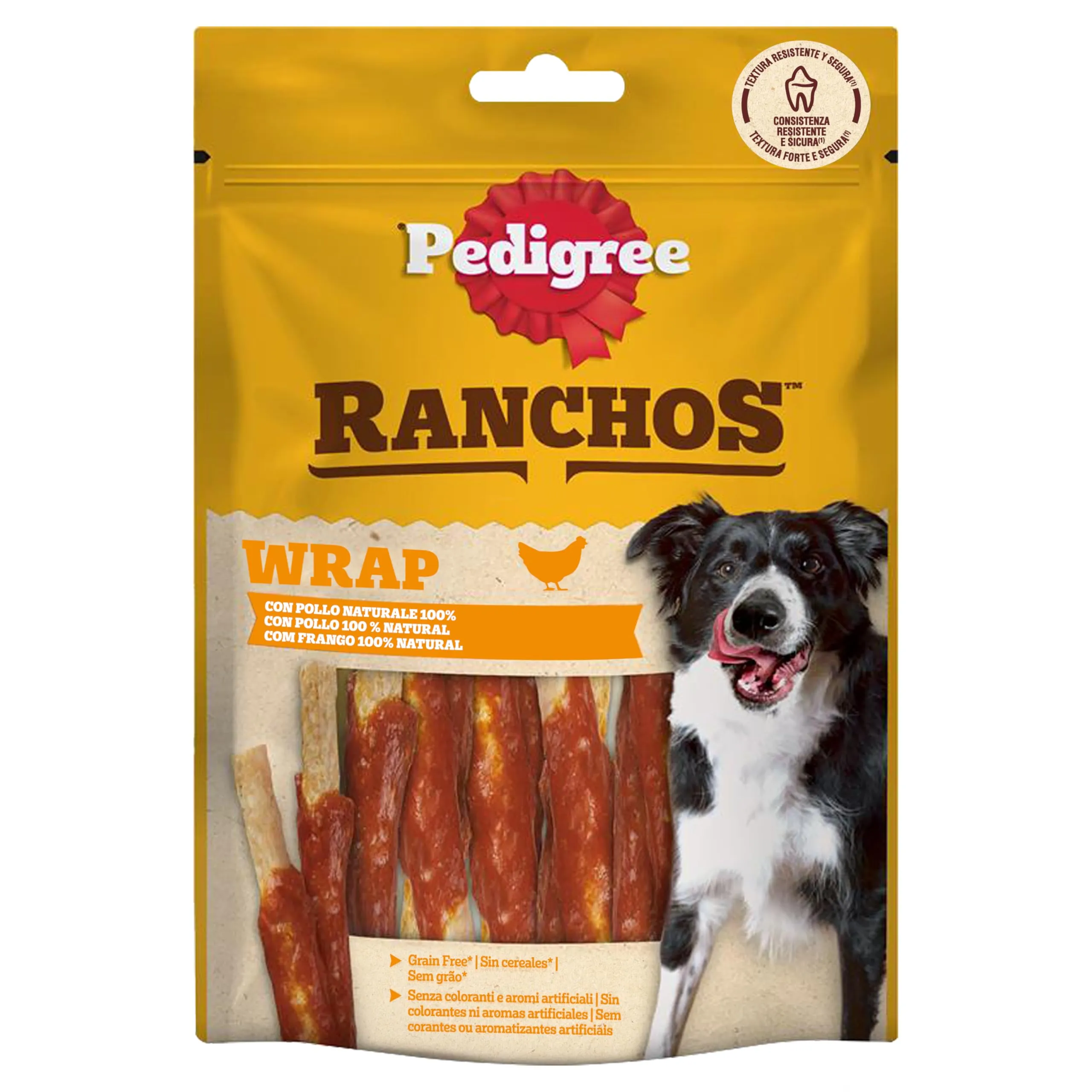 Pedigree Ranchos Wrap, 8 confezioni da 60gr