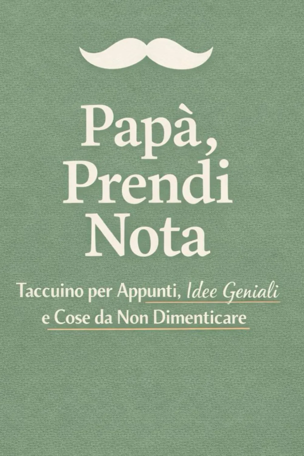 Papà, Prendi Nota: Taccuino per Papà – Idee Regalo per la Festa del Papà – Appunti, Idee Geniali e Cose da Non Dimenticare