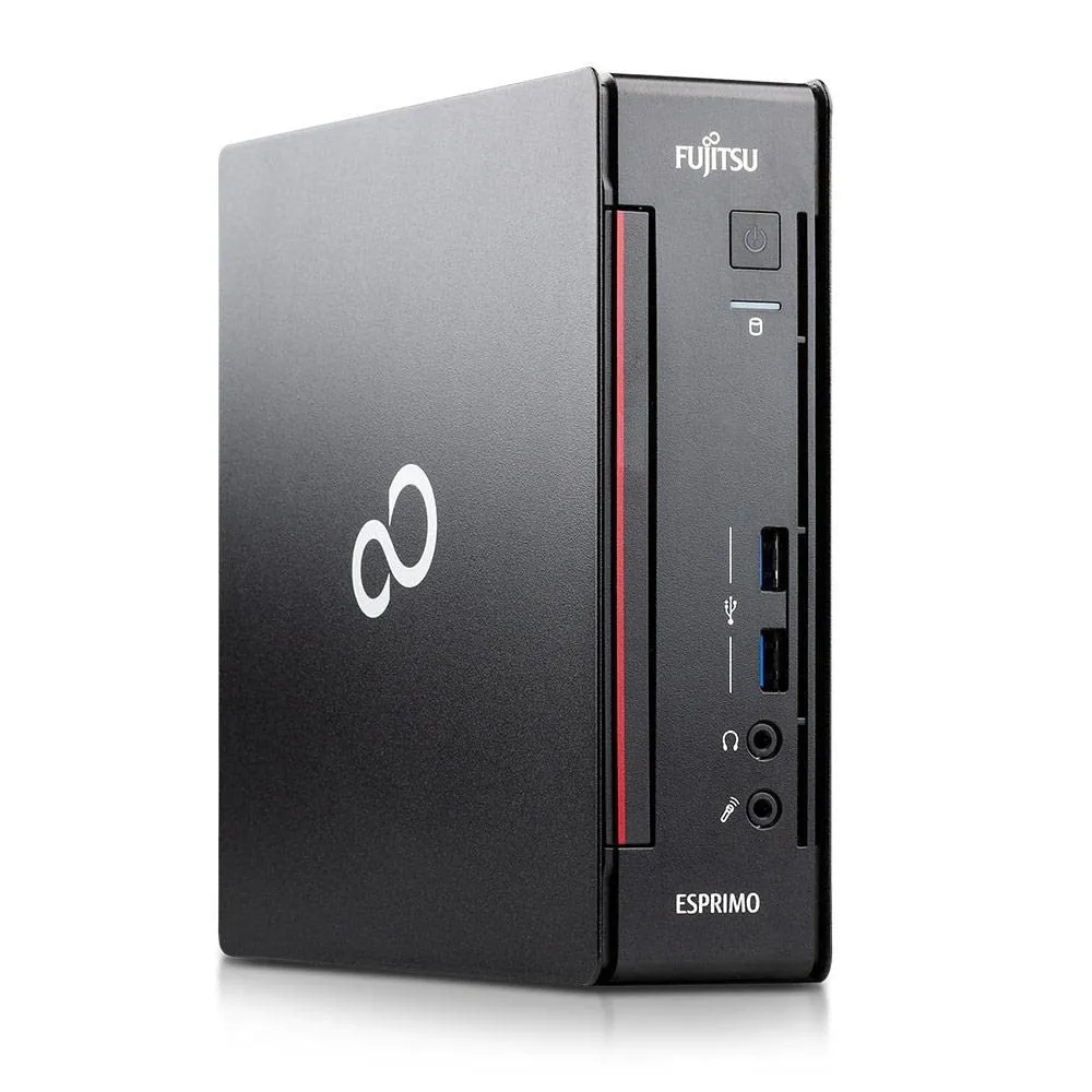 Fujitsu, Mini Pc Pronto all'Uso, Computer Fisso Intel i5, Ram 16Gb, SSD 512Gb, Desktop con Pacchetto Office 2021, Windows 11 Pro e Chiavetta WI-Fi (Ricondizionato)