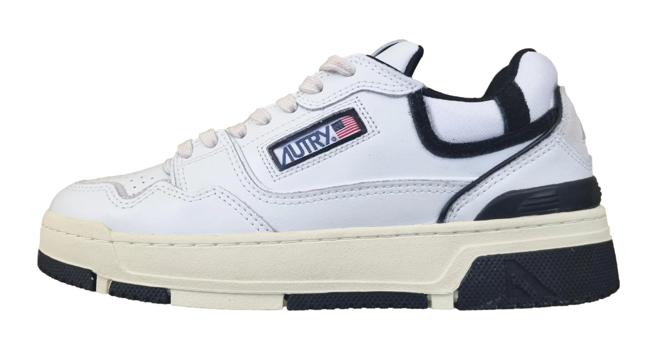 AUTRY CLC Low Scarpe Sneakers da Uomo in Pelle ROLM MM41 Bianco (Sistema Taglie Calzature EU, Adulto, Numero, Media, 42)