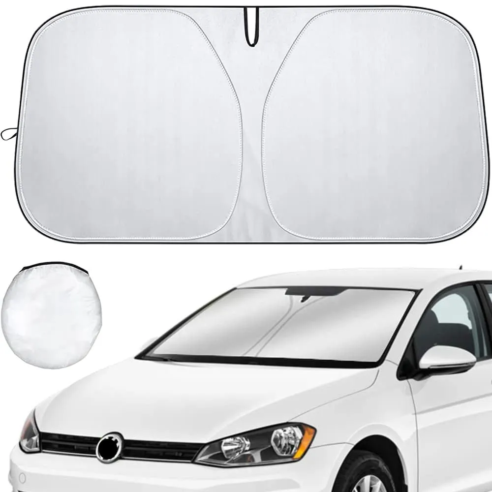 Ventdest Parasole per Parabrezza Anteriore, Pieghevole Parasole Auto Parabrezza Interno, Parasole Auto Anteriore Contro i Raggi UV, Adatto la Maggior Parte dei Veicoli