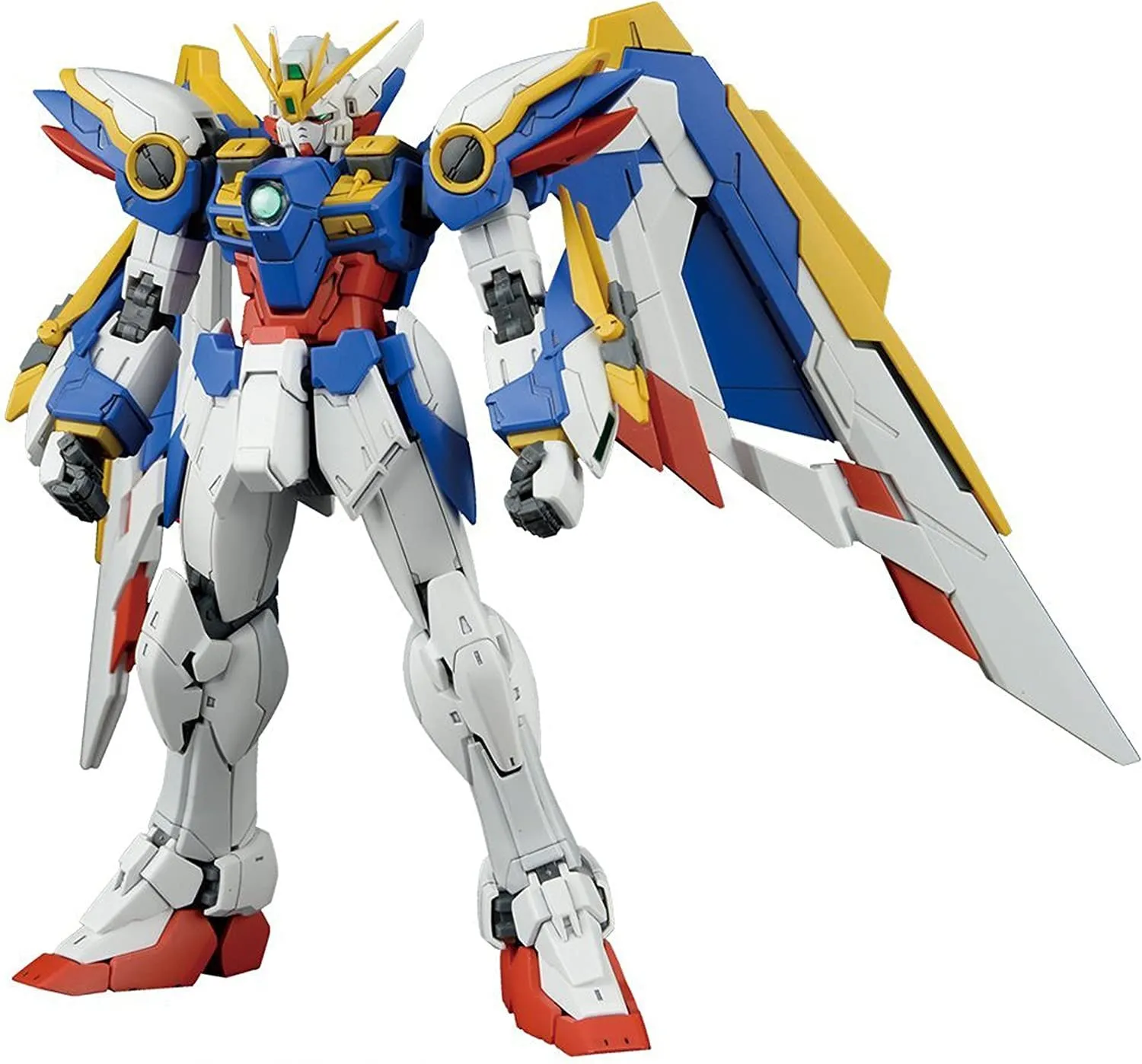 Bandai Hobby RG New Mobile Suit Gundam W Endless Waltz XXXG-01 Wing Gundam EW 1:144 Modello in plastica codificato a colori