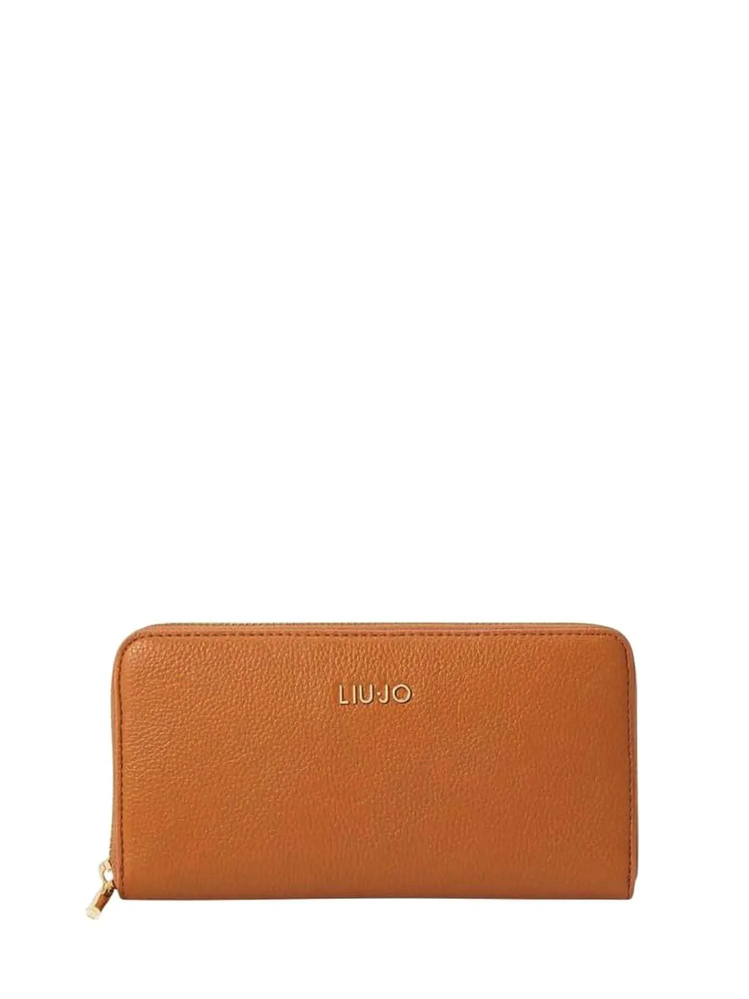 Liu Jo Jeans Portafoglio Caliwen con zip e logo centrale Marrone Marrone Bran 81154