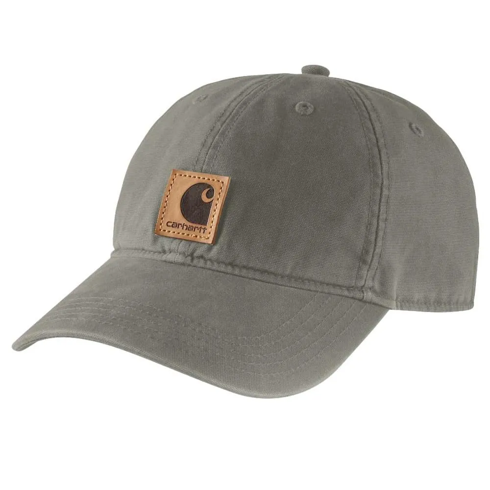 Carhartt Canvas Cap, Cappellino da baseball Unisex - Adulto, Grigio (Oliva Polverosa), Taglia unica