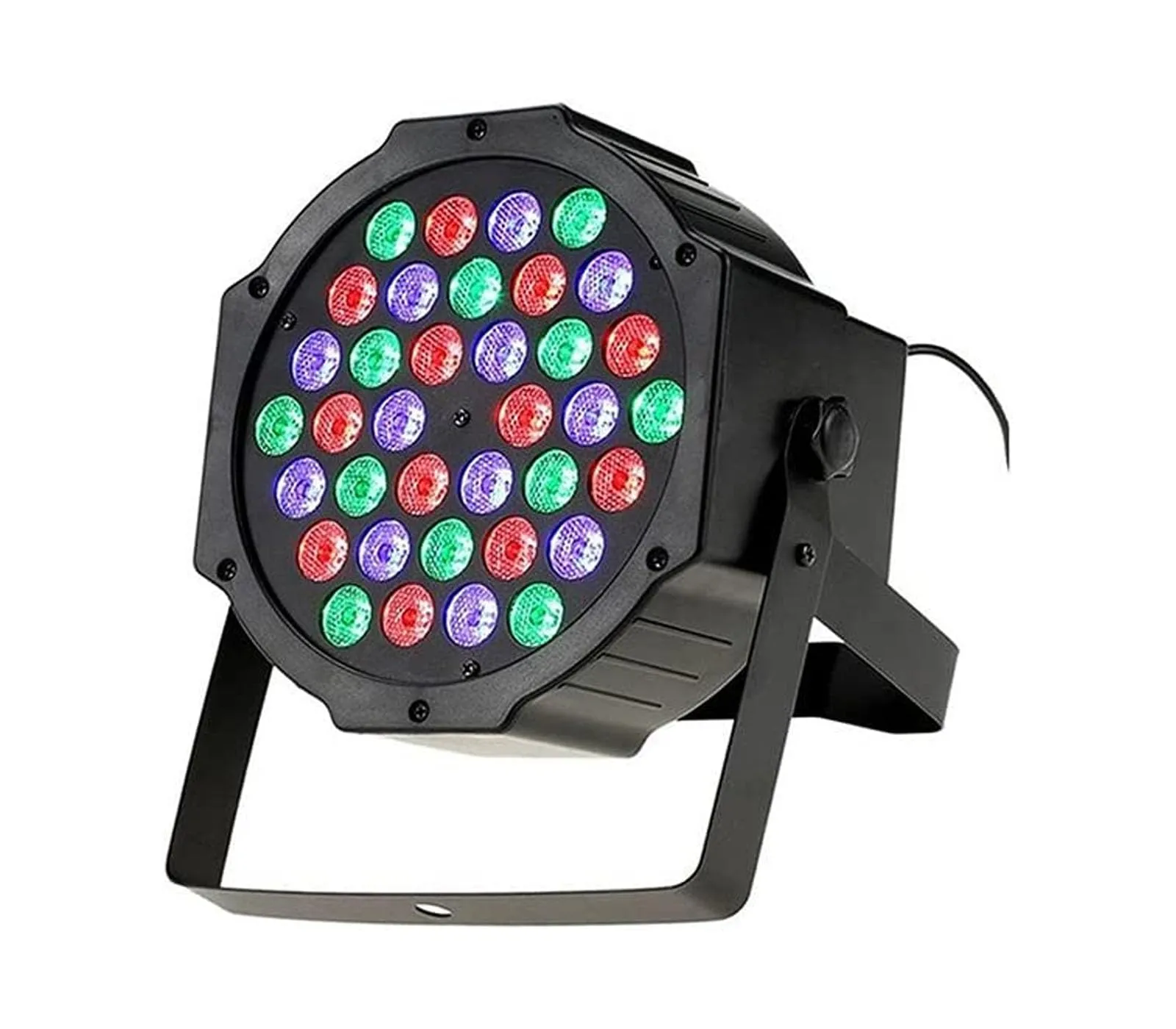 Proiettore Luce Strobo Discoteca Stroboscopio Faro Rgb 36 Led Sensore Sonoro Effetto disco Slim