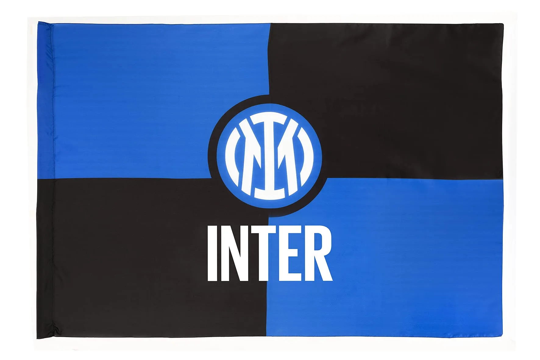 Inter Bandiera Nuovo Logo 70x50cm, Unisex Adulto, Nero/Blu, 70x50