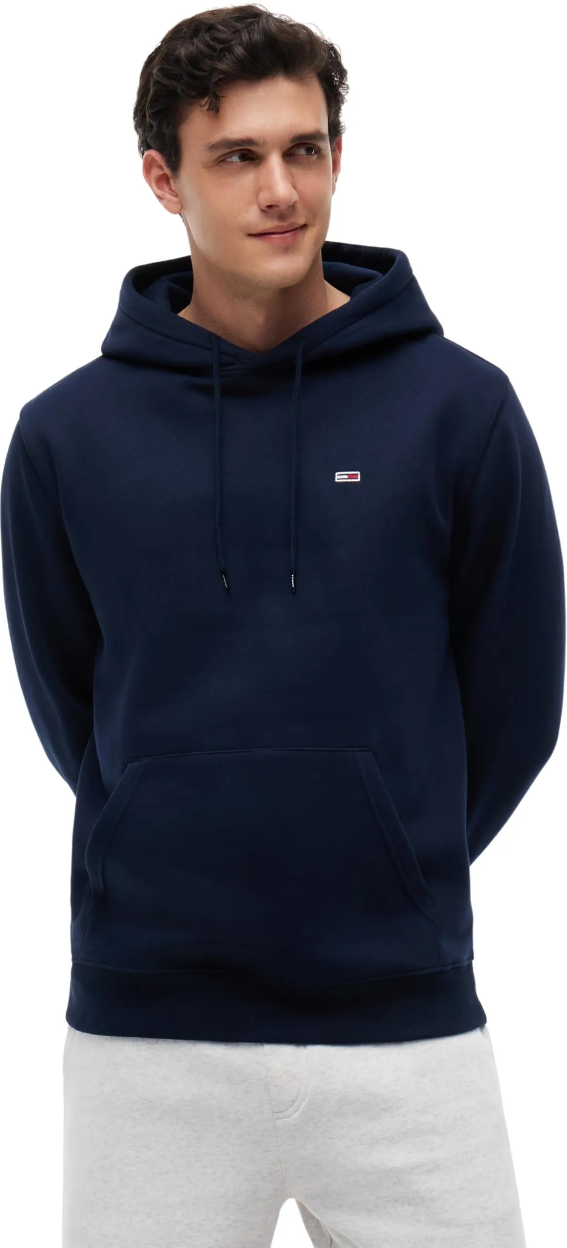 Tommy Jeans Tjm Reg S Flag Hoodie Dm0dm20742, Felpa con Cappuccio Uomo, Blue (Dark Night Navy), L
