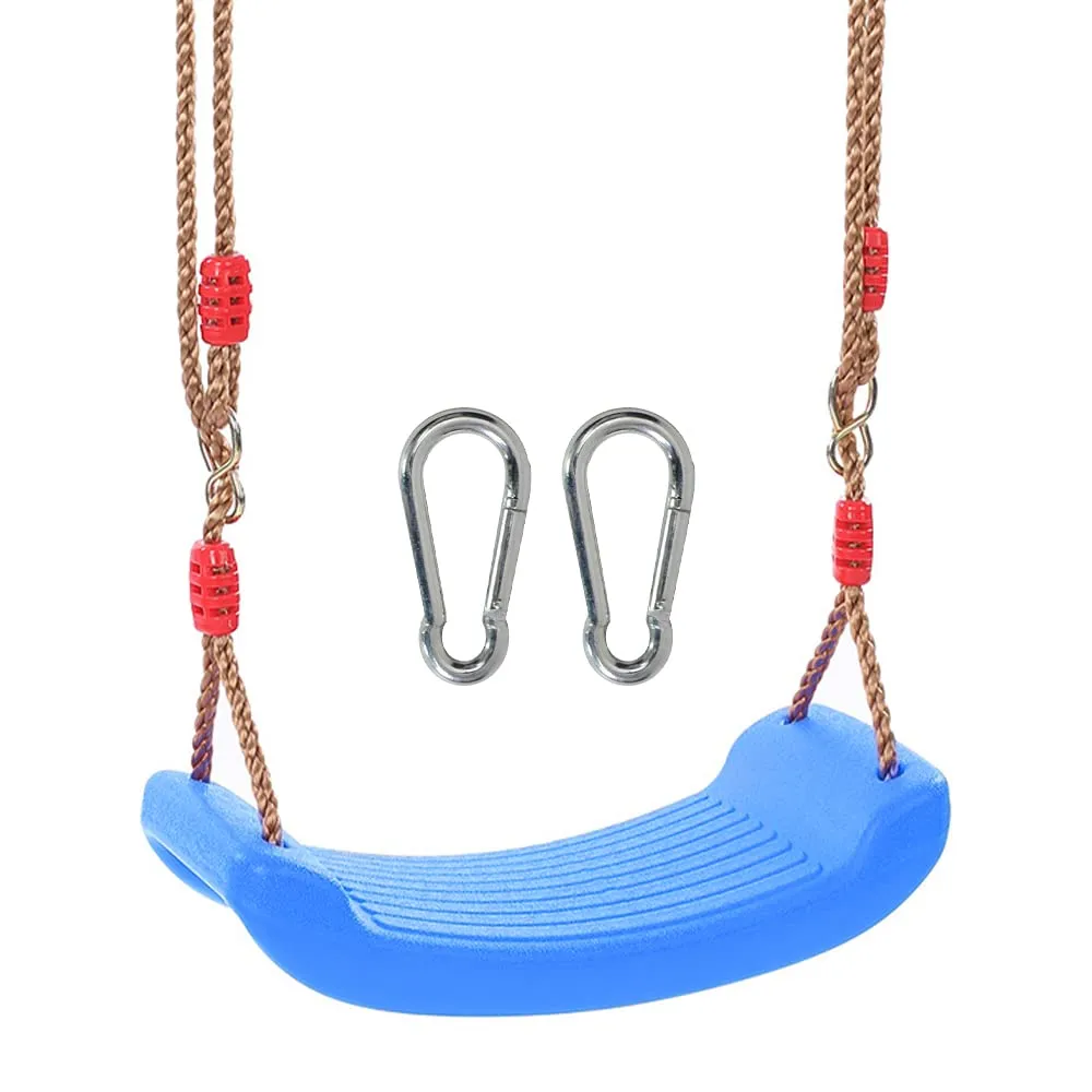 Newaner Sedile per Altalena da Giardino Bambini, Seggiolino Altezza Regolabile - Antiscivolo - (Blu)