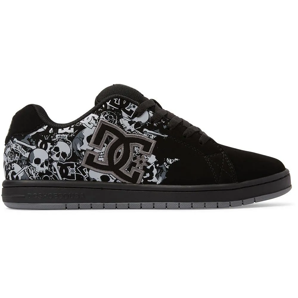 DC Shoes Gaveler-Leather Shoes Sneaker da Uomo, Black Dk Grey Print, 44 EU