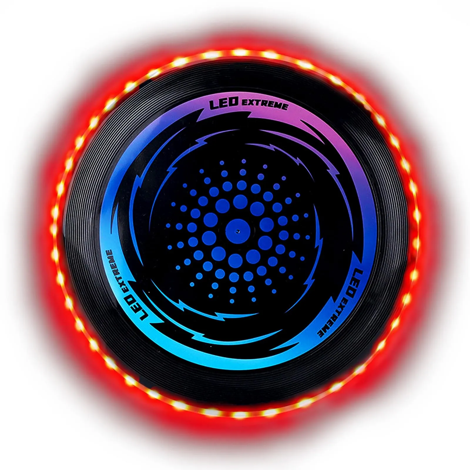 HUIKUANGEU Frisbee a LED Luminoso,Frisbee a Disco Volante Morbido in Tessuto con 49 LED,Frisbee Unisex-Youth,Frisbee da Competizione Funsport,per Adulti Bambini Spiaggia Prato Ricreativo.