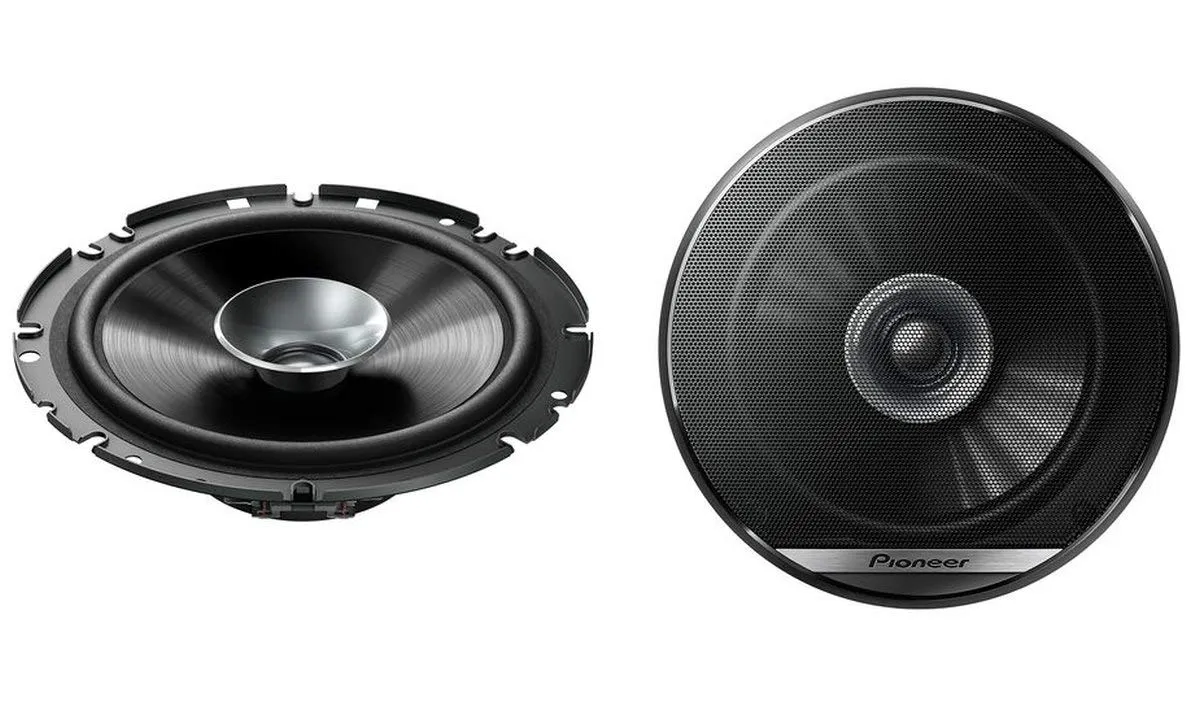 Pioneer TS-G1710F 17 cm altoparlante a doppia membrana (280W max. ciascuno, 40W sinus), suono potente, alta efficienza, profondità di installazione 49.7 mm, taglio di installazione 144 mm, con griglia
