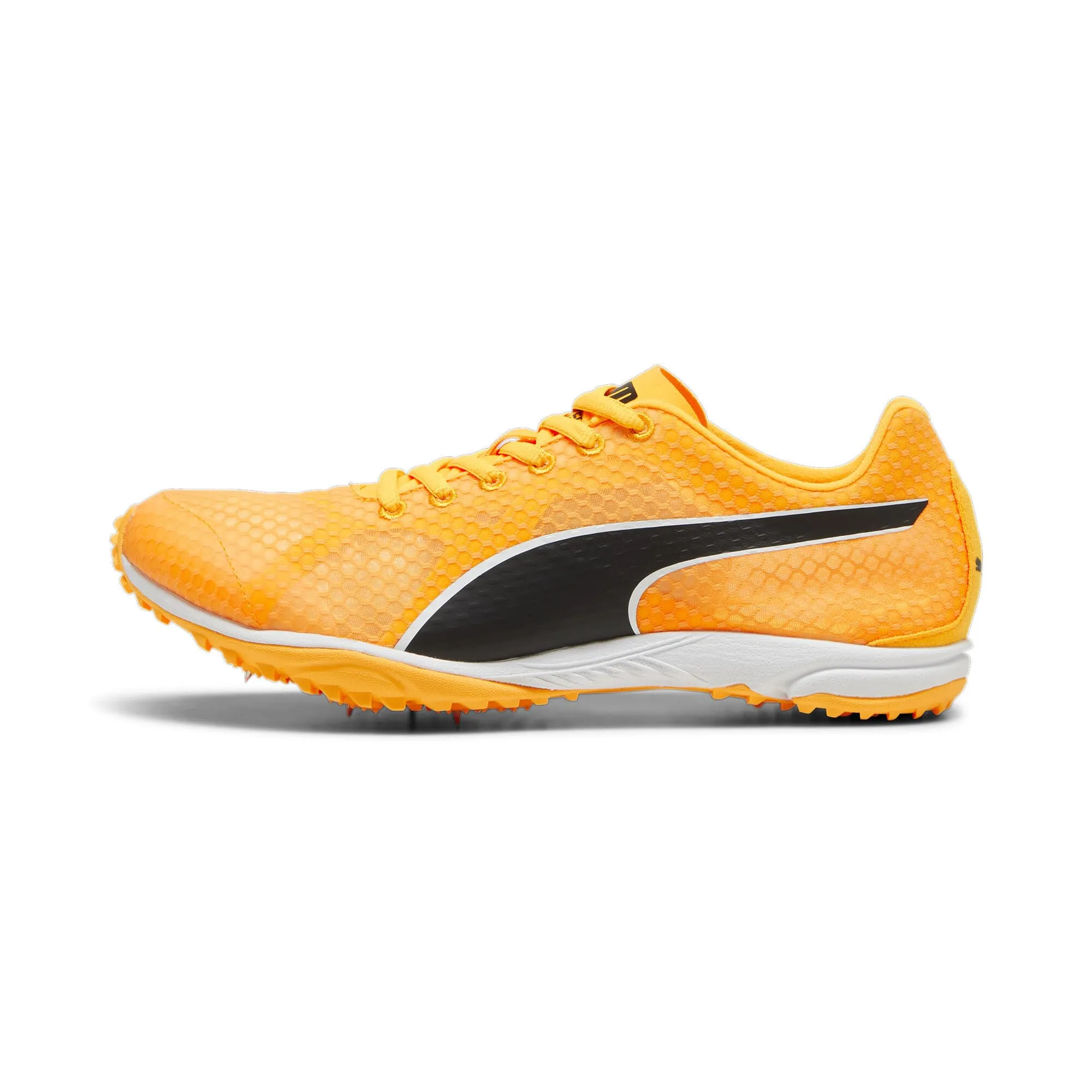 PUMA Evospeed Haraka 8 Unisex, Track And Field Shoe Adulto, Sun Stream Black White, 40.5 EU