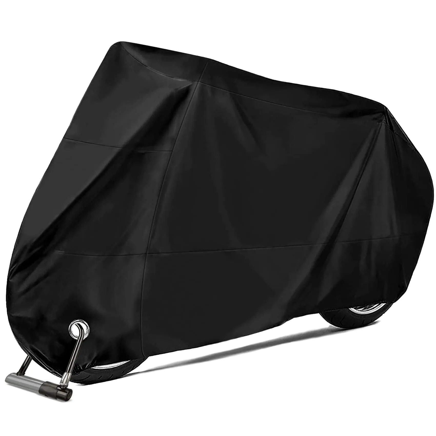 Telo Coprimoto, Outdoor&Indoor Telo Coprimoto per Biciclette Scooter Impermeabile con Fori di Bloccaggio, Telo Protettivo Antipolvere Antipioggia UV per Interni ed Esterni con Custodia, 245X105X125cm