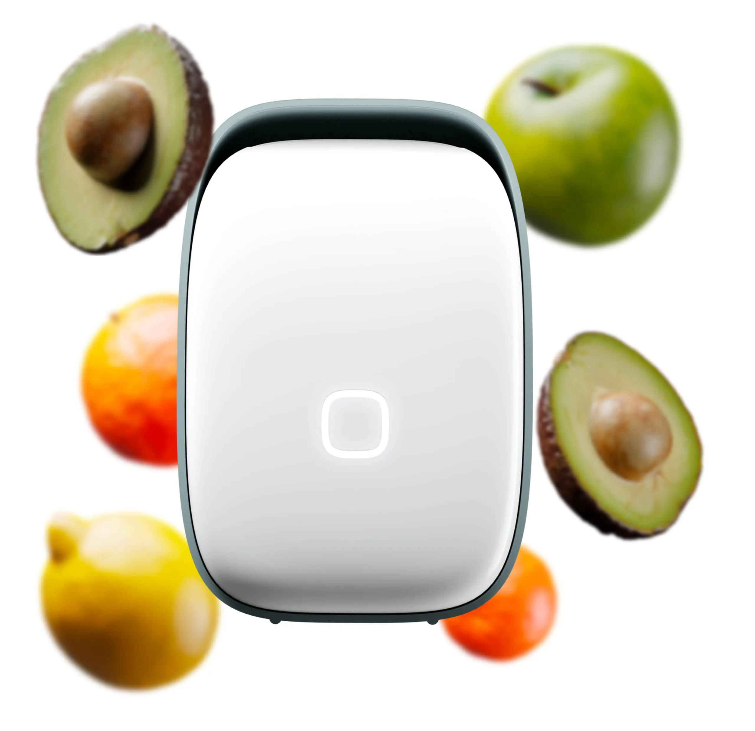 VITESY SHELFY Smart Device per Frigorifero | Estende Freschezza Cibo e Riduce Spreco Alimentare | Rimuove Cattivi Odori | Tecnologia IoT | Filtro Fotocatalitico e Lavabile | Ricarica USB-C (Bianco)