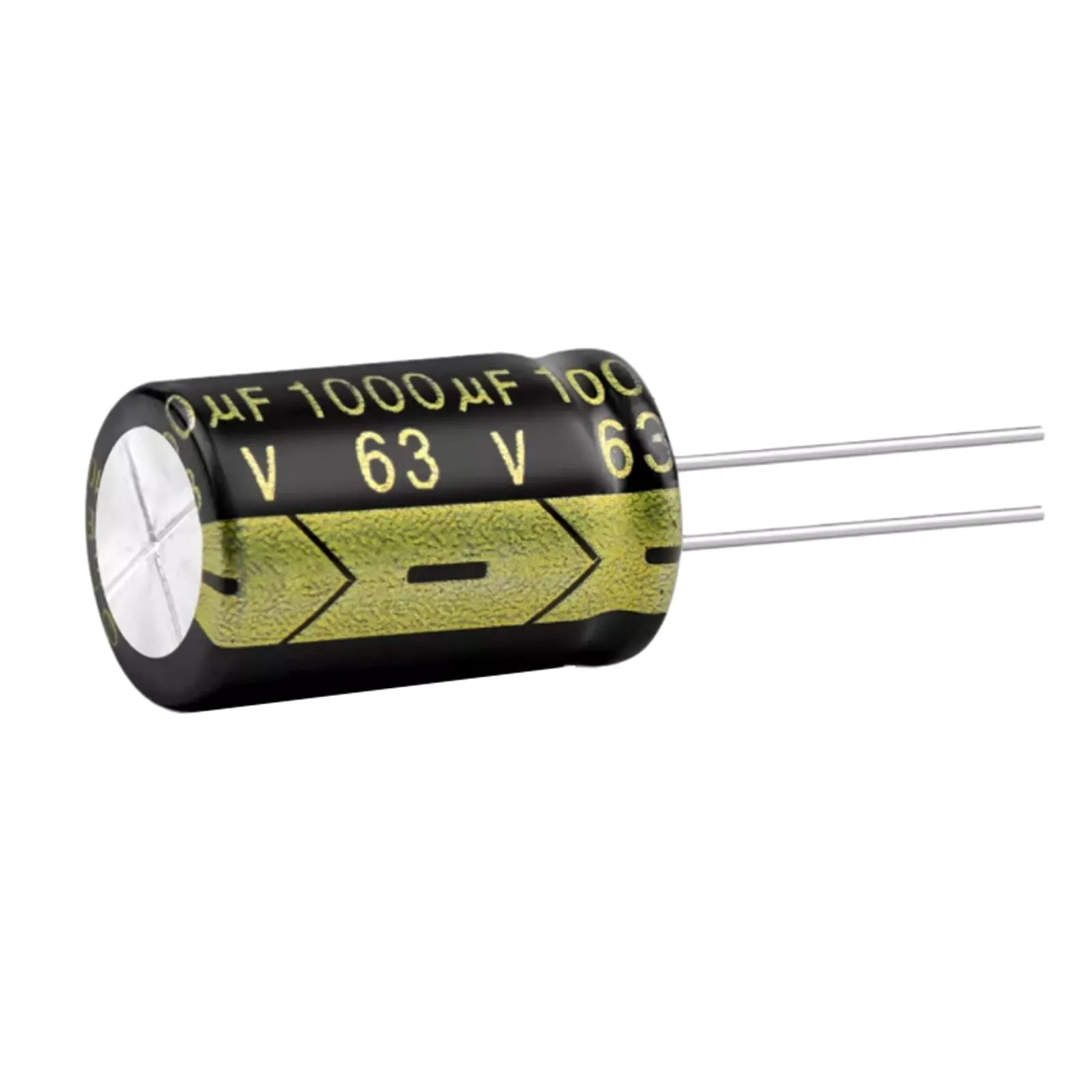EFARMA Condensatori elettrolitici, condensatore elettrolitico in Alluminio da 10 Pezzi 63V 1000uF Condensatore a Bassa ESR ad Alta frequenza, 16x25mm