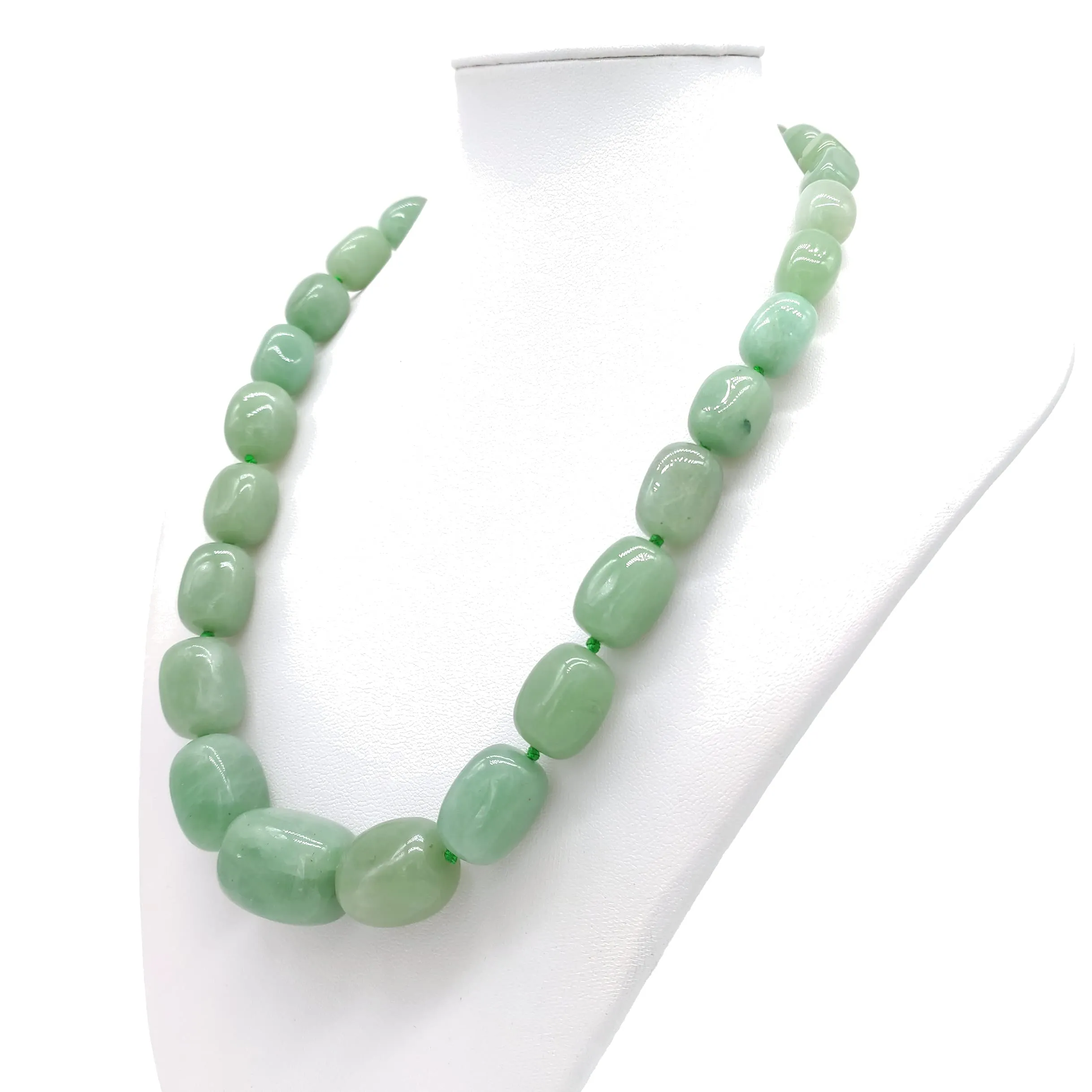 Collana Donna artigianale Avventurina Pietre Naturali, Fatta a Mano, 50 cm