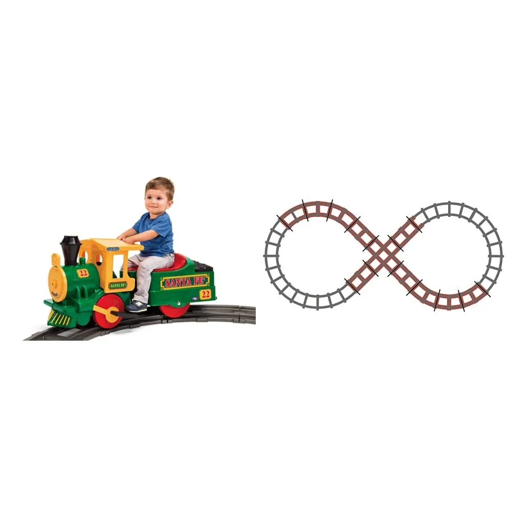 Peg Perego - Trenino Elettrico con Binari, Treno del Far West, 2 Anni+, Max. 15 Kg, 430*195 cm, Polipropilene, Unisex, Bambini dai 2 anni in su