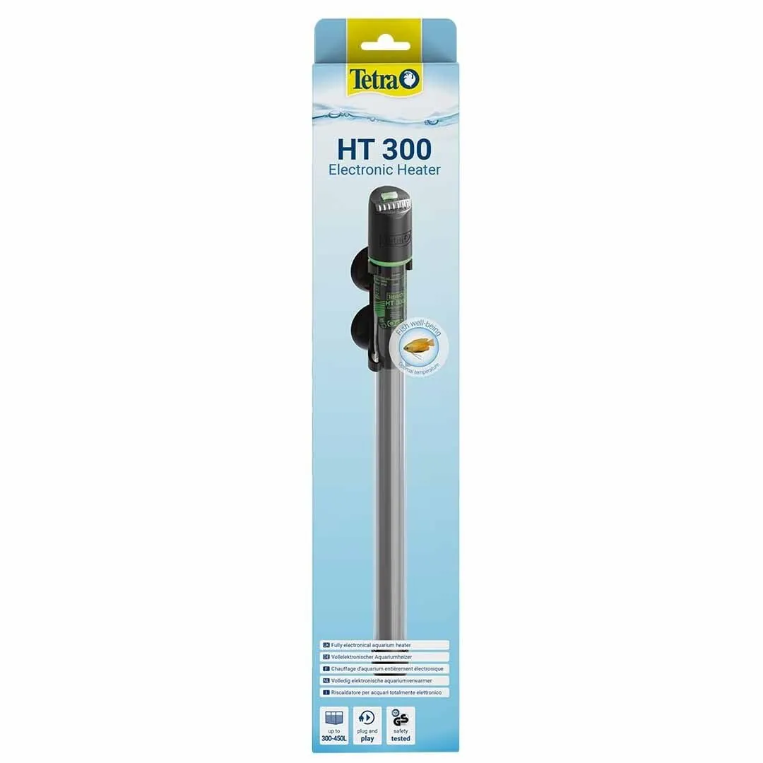 Tetra HT 300 - Potente riscaldatore per acquari Completamente Elettrico con LED di Stato a 3 Livelli per Il Controllo della Temperatura per acquari da 300-450 L