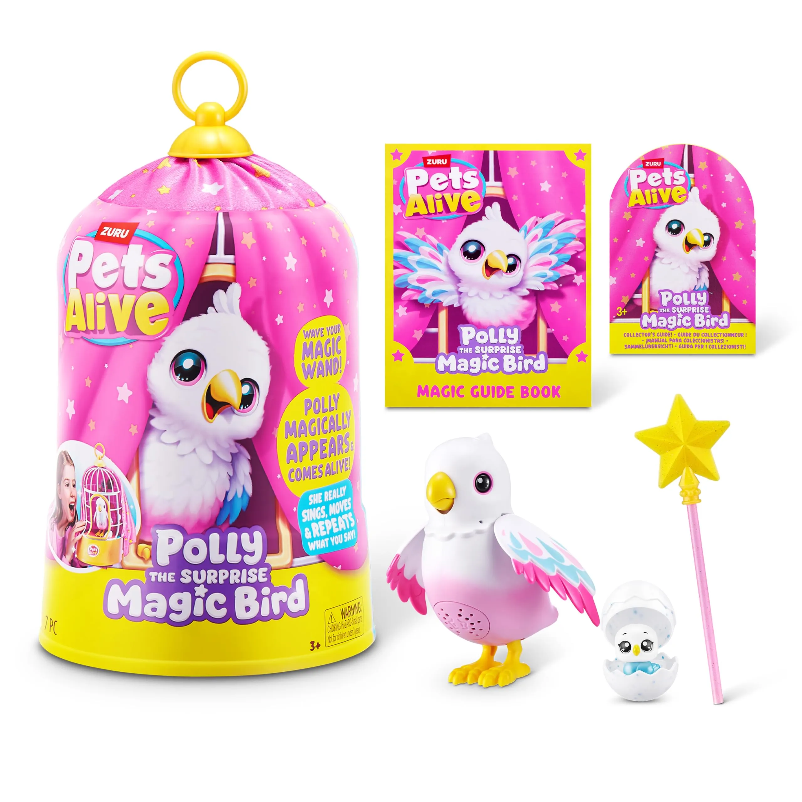 Pets Alive Polly the Magic Bird di ZURU, giocattolo robotizzato animale uccello