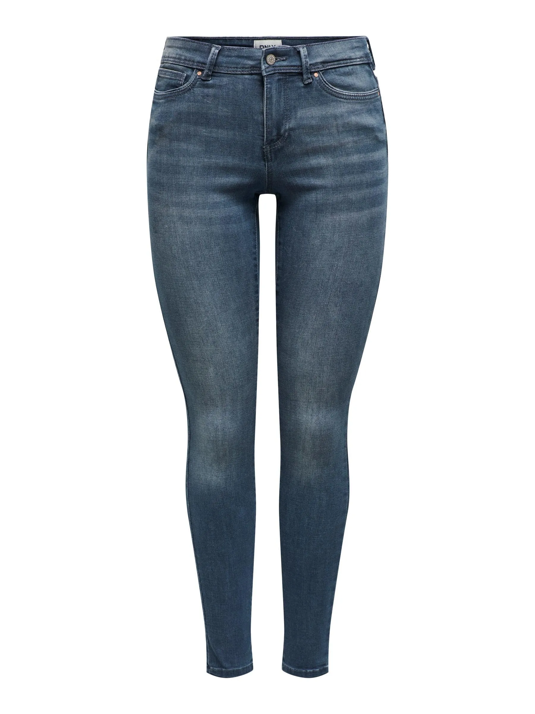 ONLY Onlwauw Life Mid SK DNM Bj777 Noos, Jeans Donna, Blue Black Denim/Detail:bj777, M / 32L