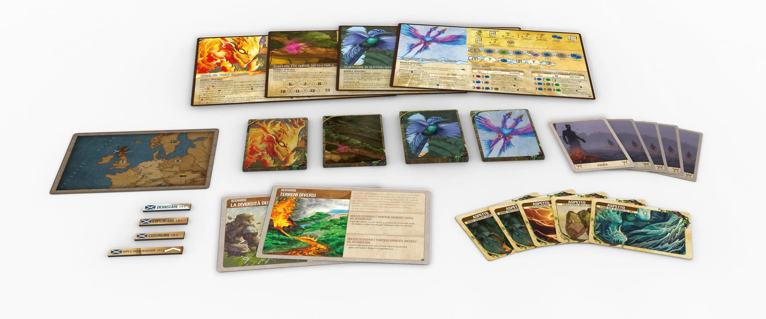 Spirit Island: Feather and Flame - Gioco da Tavolo Cooperativo per Adulti e Ragazzi dai 14 Anni - 1-4 Giocatori - 90min - Edizione Italiana (Espansione)