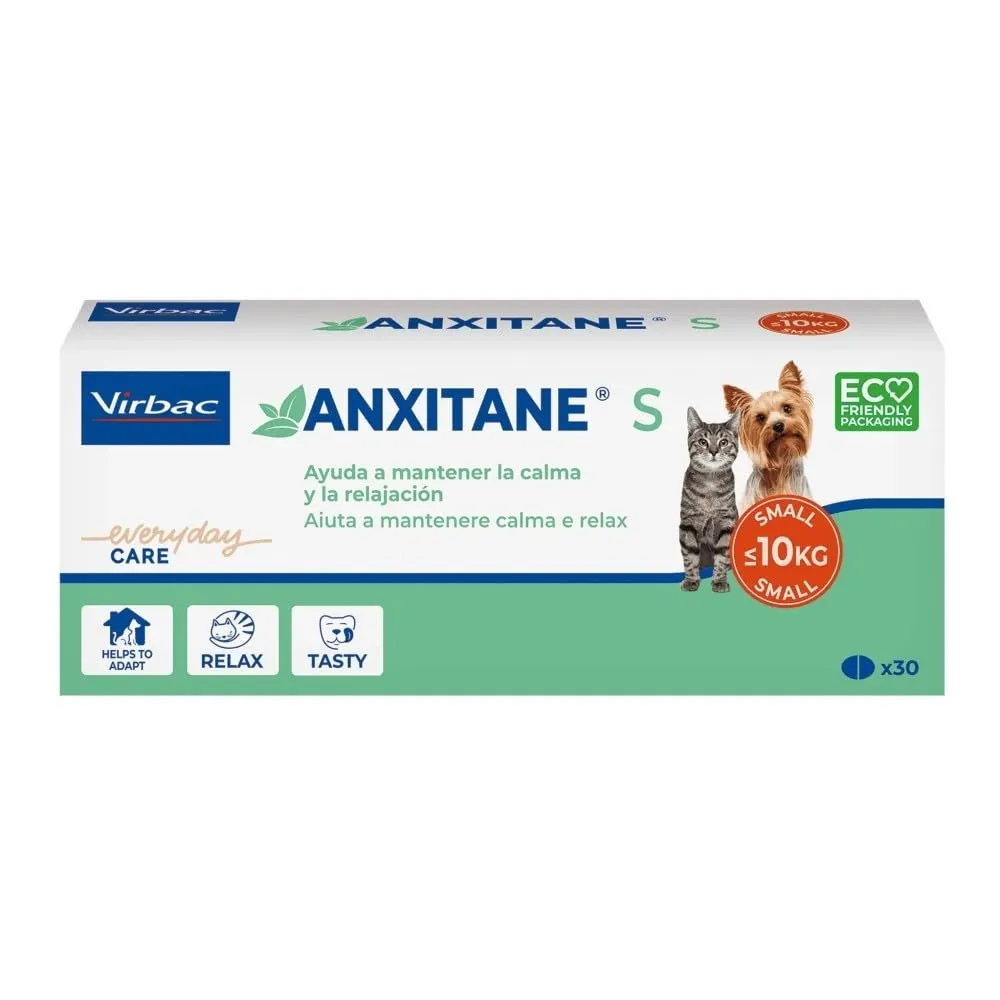 Anxitane S compresse per Cani e Gatti 10 kg, 30 Pezzi (Confezione da 1)