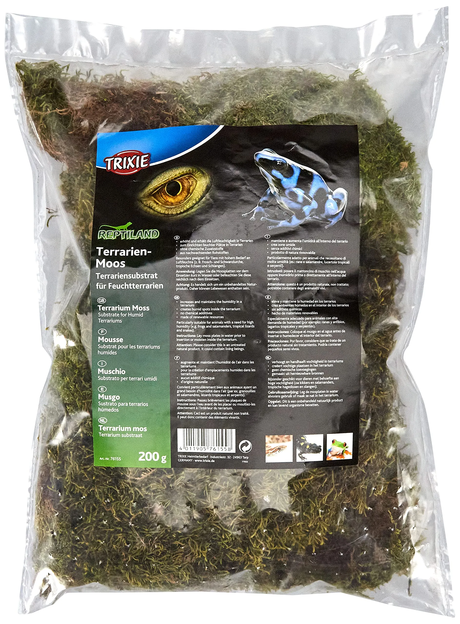 TRIXIE Terrarium Muschio per Terrari Umidi, 200 g