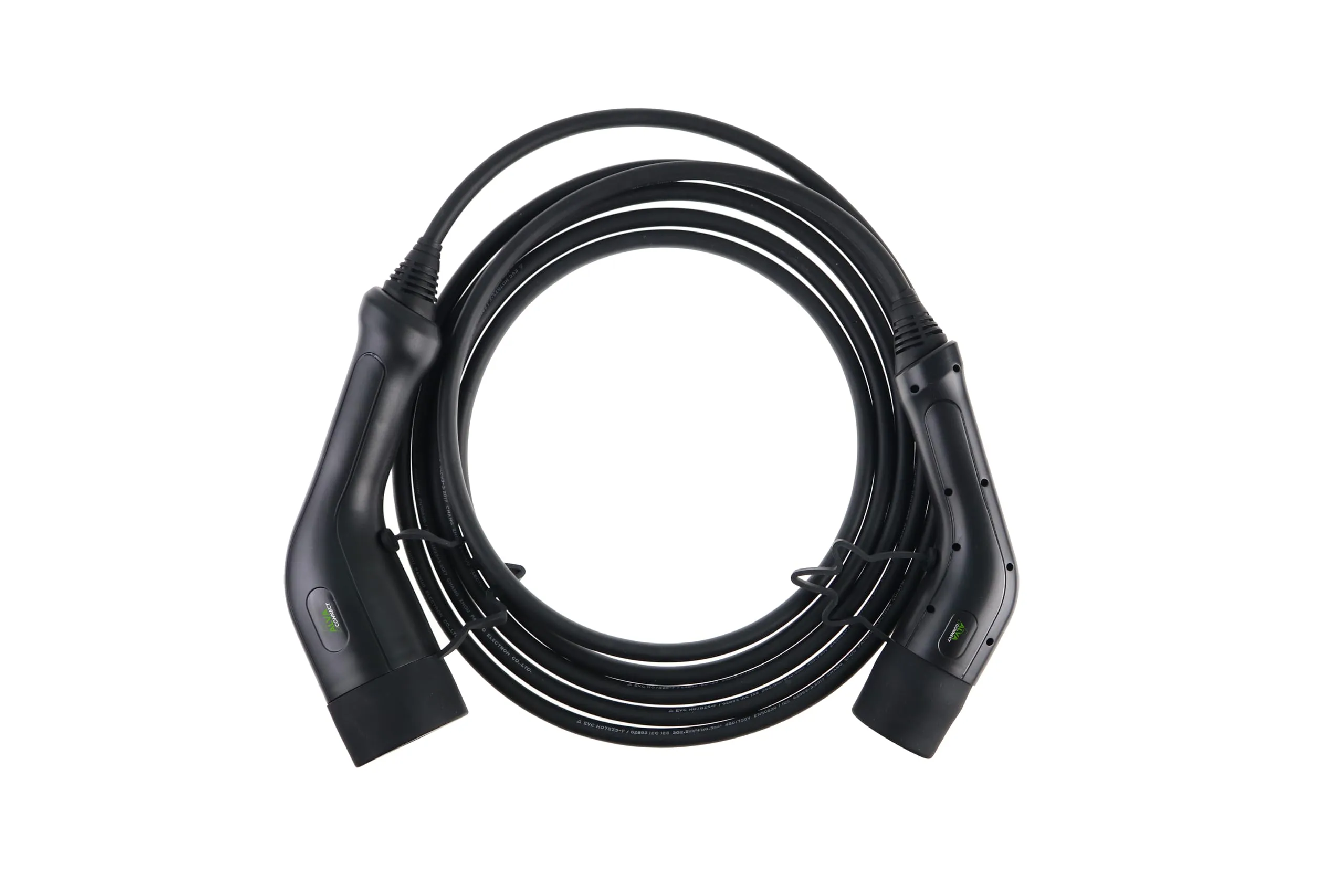 Cavo di ricarica per veicoli elettrici Alva Connect, Tipo2-Tipo2, Monofase, 32A, 7.4kW, borsa inclusa