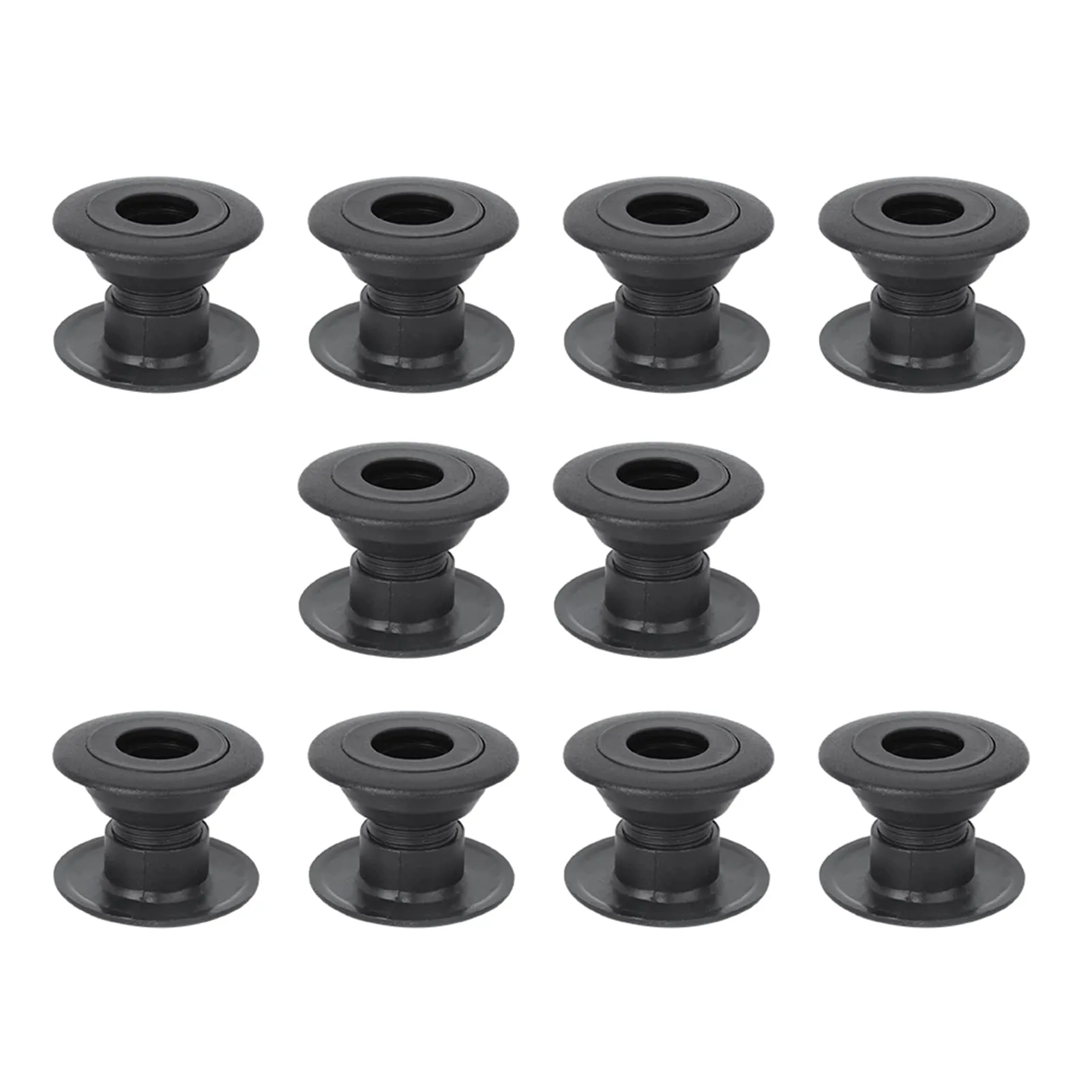 10 Paia Ricambi Calcio Balilla, Diametro Interno 16mm Cuscinetti Calcio Balilla Altezza interna regolabile 23-34mm Boccole per Biliardino con Sfere in Acciaio Parti di Riparazione