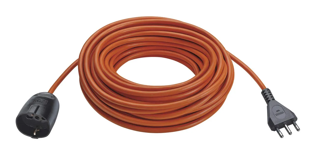 Vimar 0R32394 Prolunga Elettrica Universale Con Cavo Da 20M, 21 X 21 X 8 Cm, Arancione
