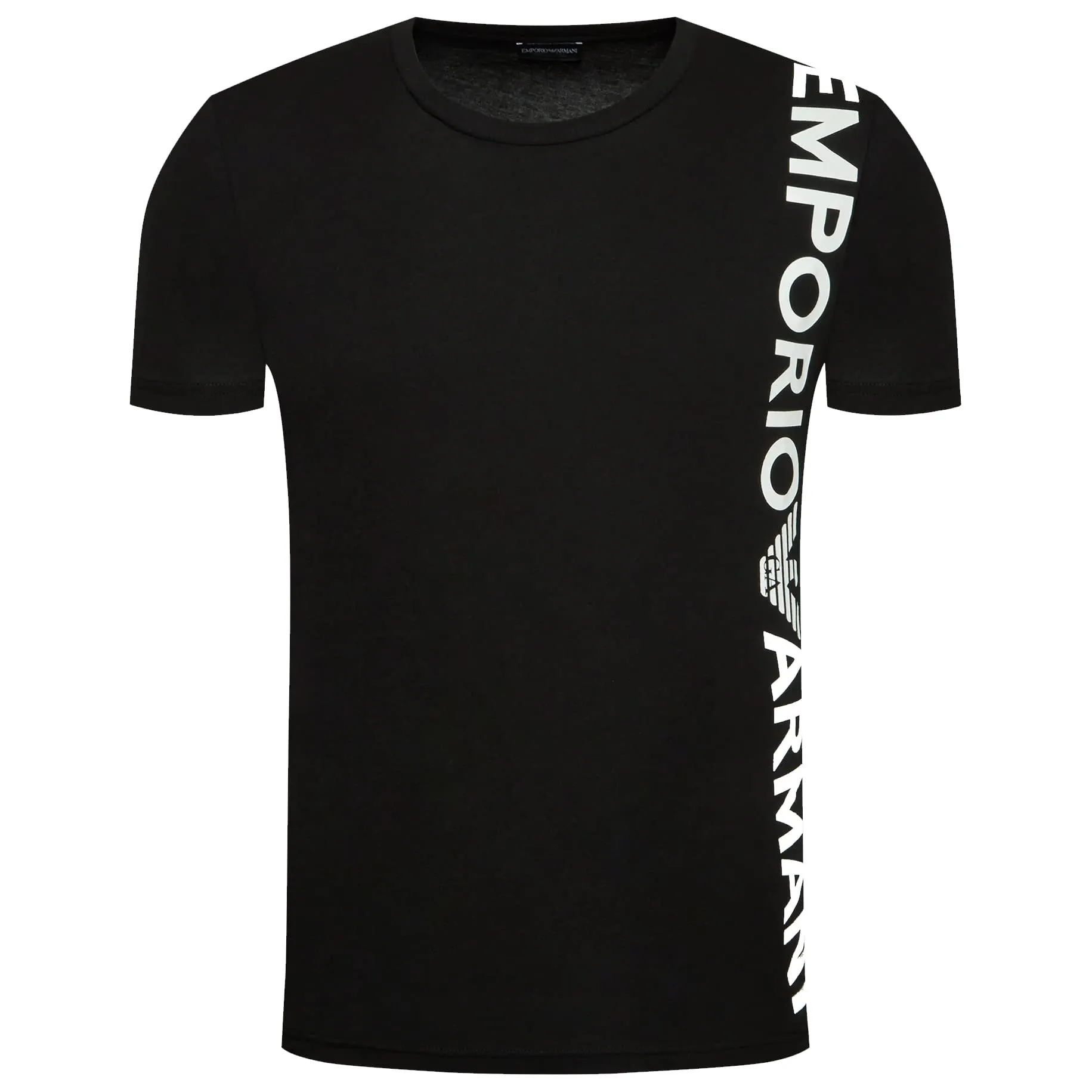 Emporio Armani Maglietta Uomo 211831 2R479, T-Shirt Manica Corta, Girocollo (Nero, L)