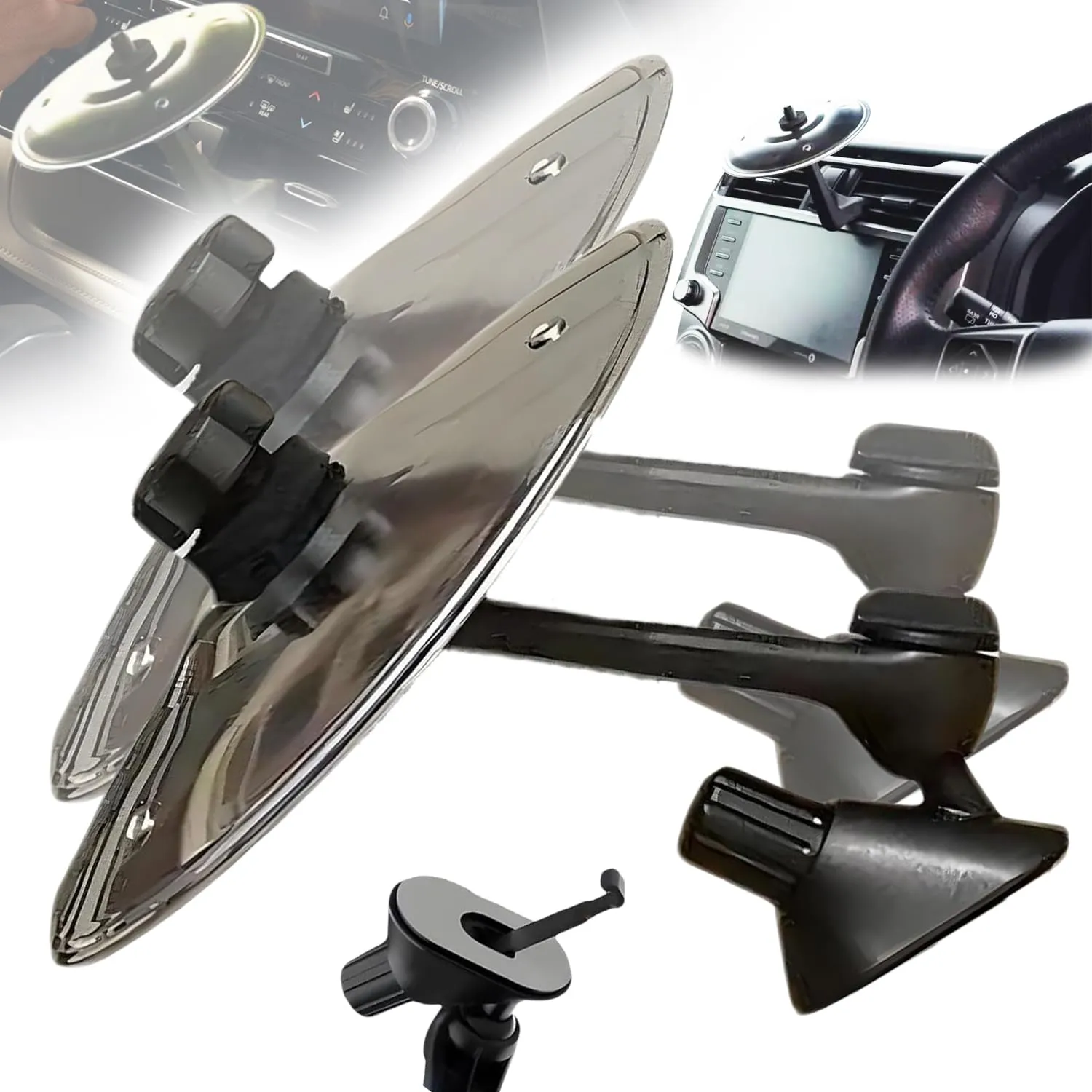 Auto Crash Cymbal, 2 pcs Auto clip piatti crash, regolabile Car Piatti Cymbals, Auto Musica piatti crash, mini piatto per batteria per auto, auto Drum Piatti Cymbals, piatti crash per auto, per auto