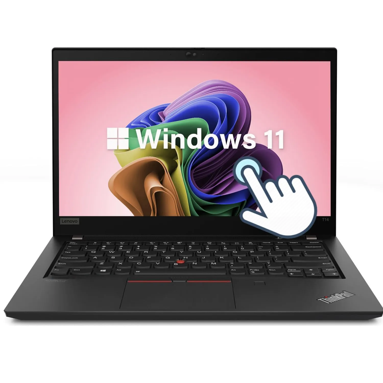 Lenovo Thinkpad T14 Gen 2 - Notebook touchscreen da 14" FHD Business Notebook, Intel Core i5-1145G7, RAM DDR4 da 16 GB, SSD da 512 GB, tastiera QWERTY Windows 11 Pro (ricondizionato)