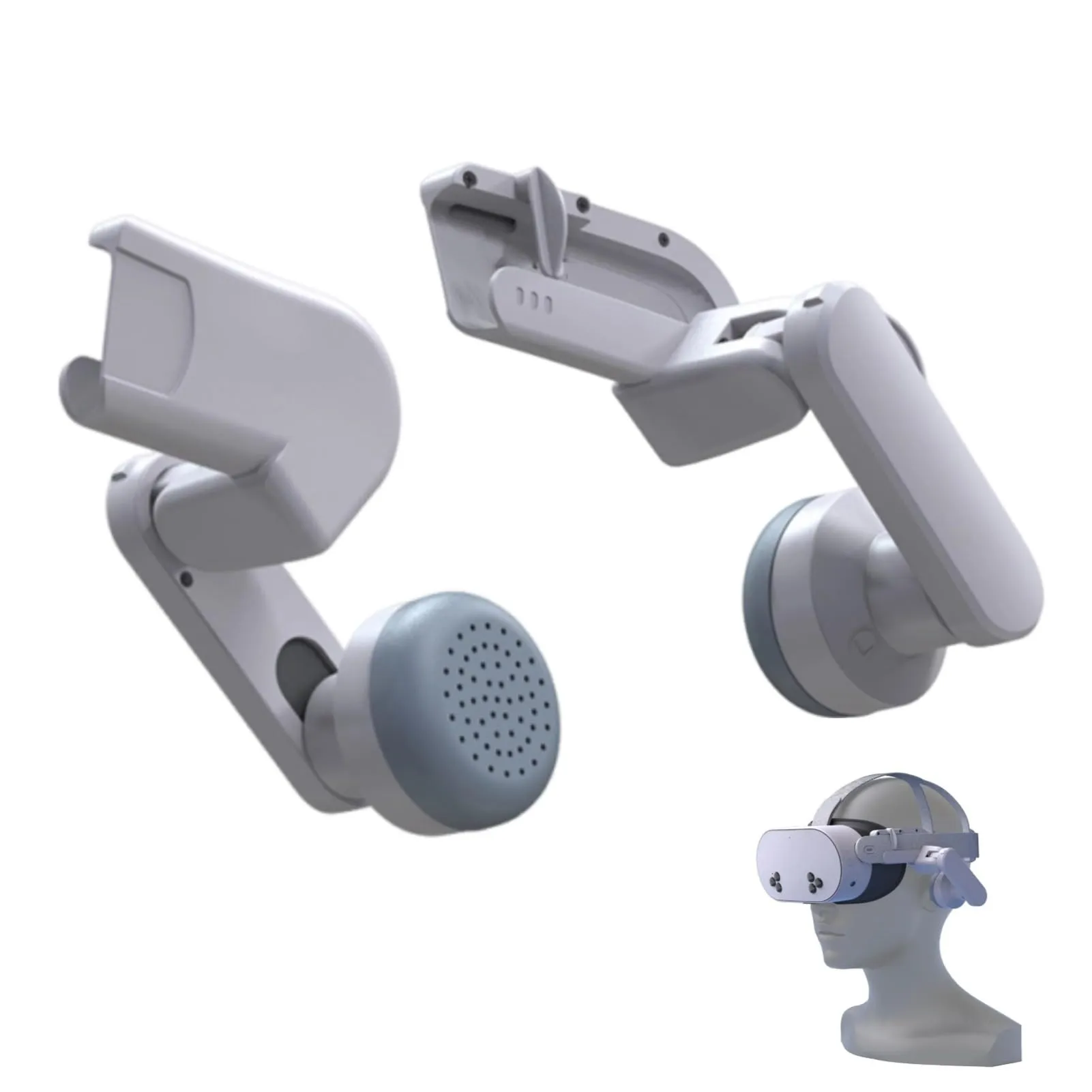 Zeroupshop Cuffie con isolamento acustico VR per Meta For Quest 3/3S, cuffie con isolamento acustico, esperienza audio coinvolgente per giochi estesi