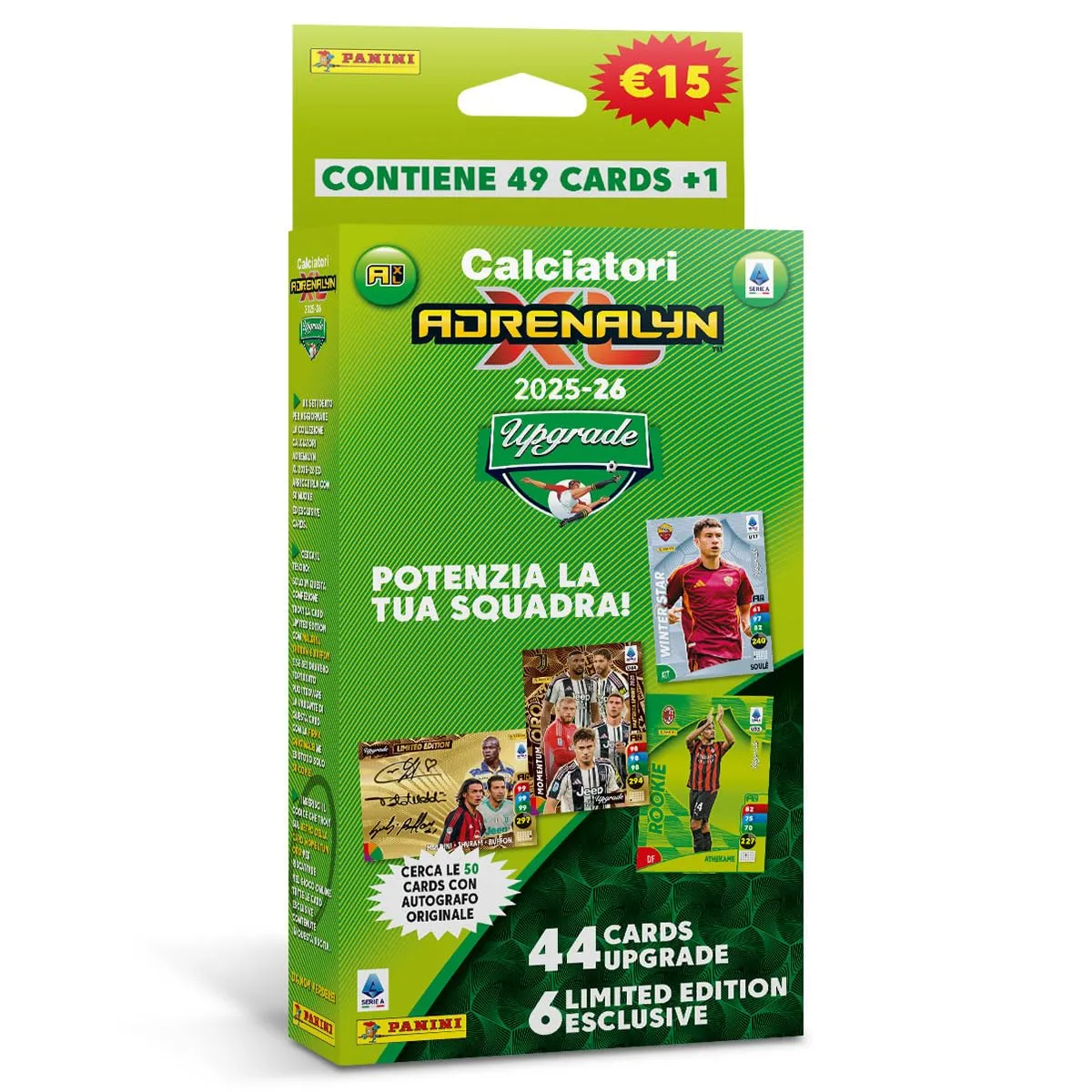 Calciatori Adrenalyn XL™ 2025-2026 Upgrade - Blaster Box Panini [50 Cards]