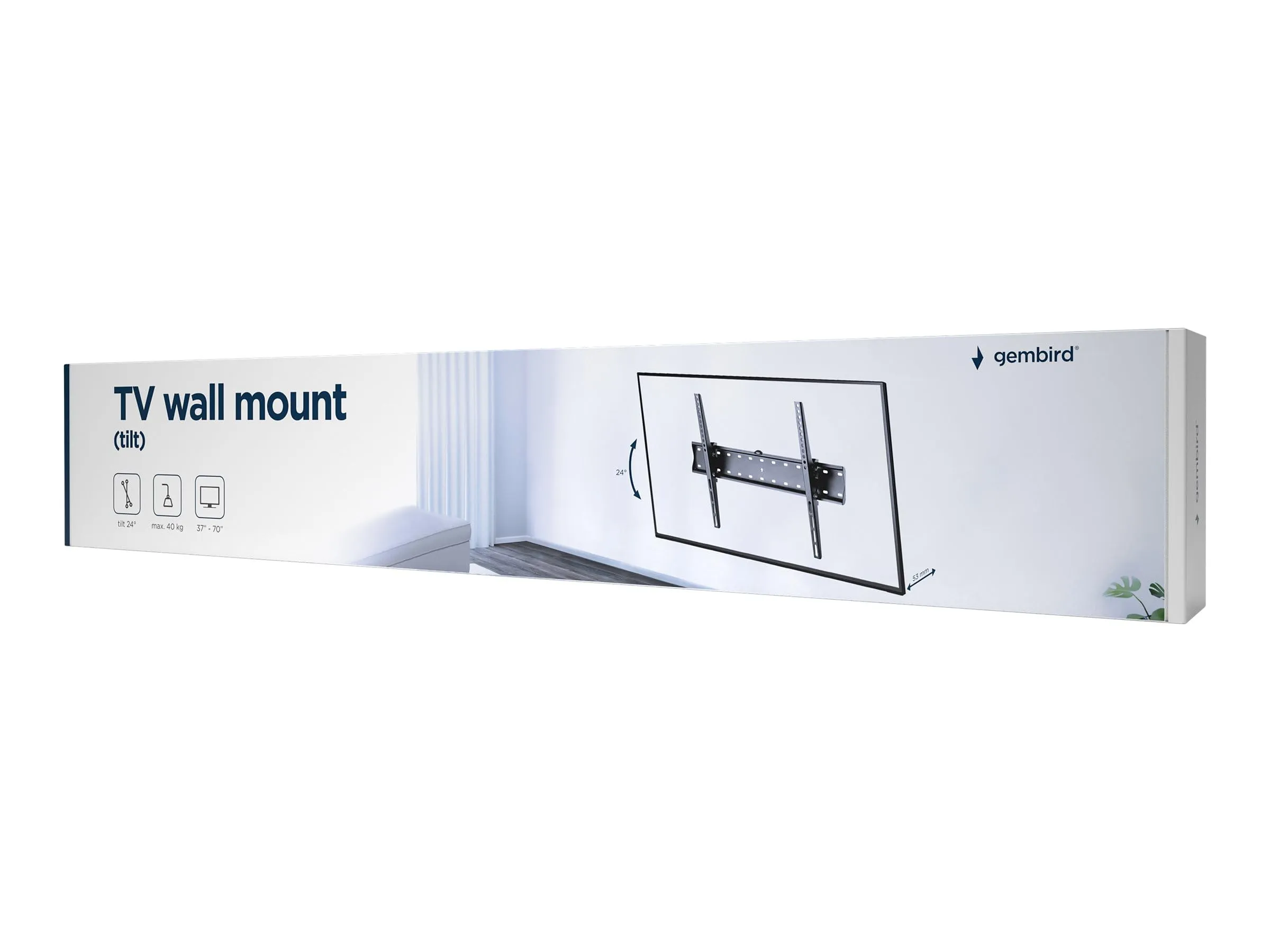 GEMBIRD Supporto TV WM-70T-02 70" 37" 40 kg