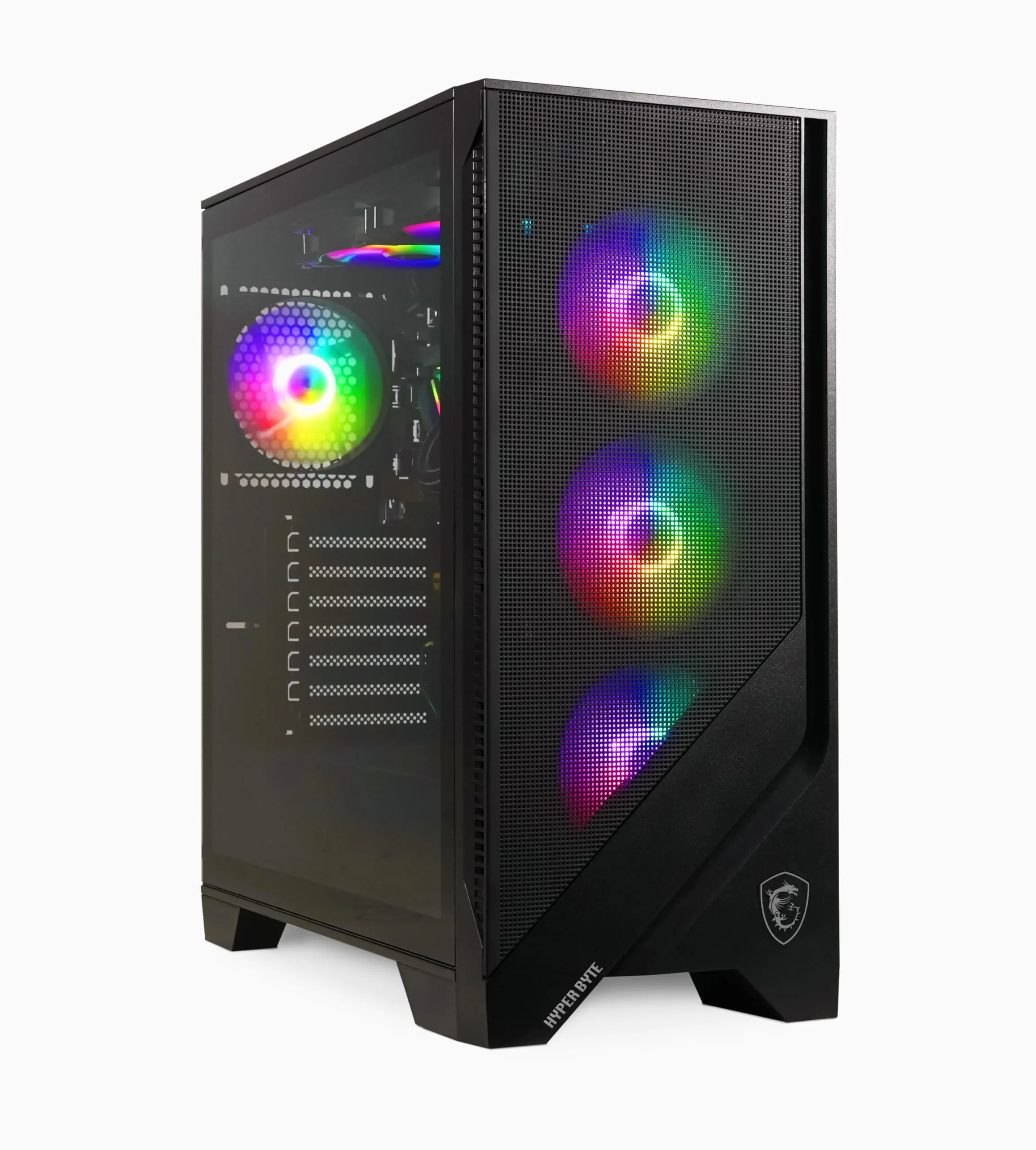 HYPER BYTE® Basic Gaming PC - Computer con AMD Ryzen 7 5700G fino a 4,6 GHz | Radeon Vega 8 | 32GB DDR4 RAM | 1TB SSD | Silent Watercool | Tower Desktop | WLAN | Win11 Pro
