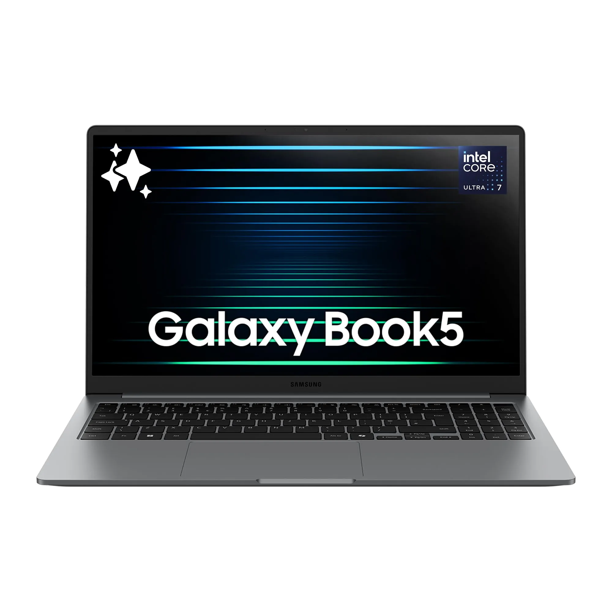 Samsung Galaxy Book5 15.6" Laptop AI, Processore Intel Core Ultra 7 255U, 16GB RAM DDR5X, 1TB, Display Full HD, Windows 11 Home, Gray [Versione Italiana]