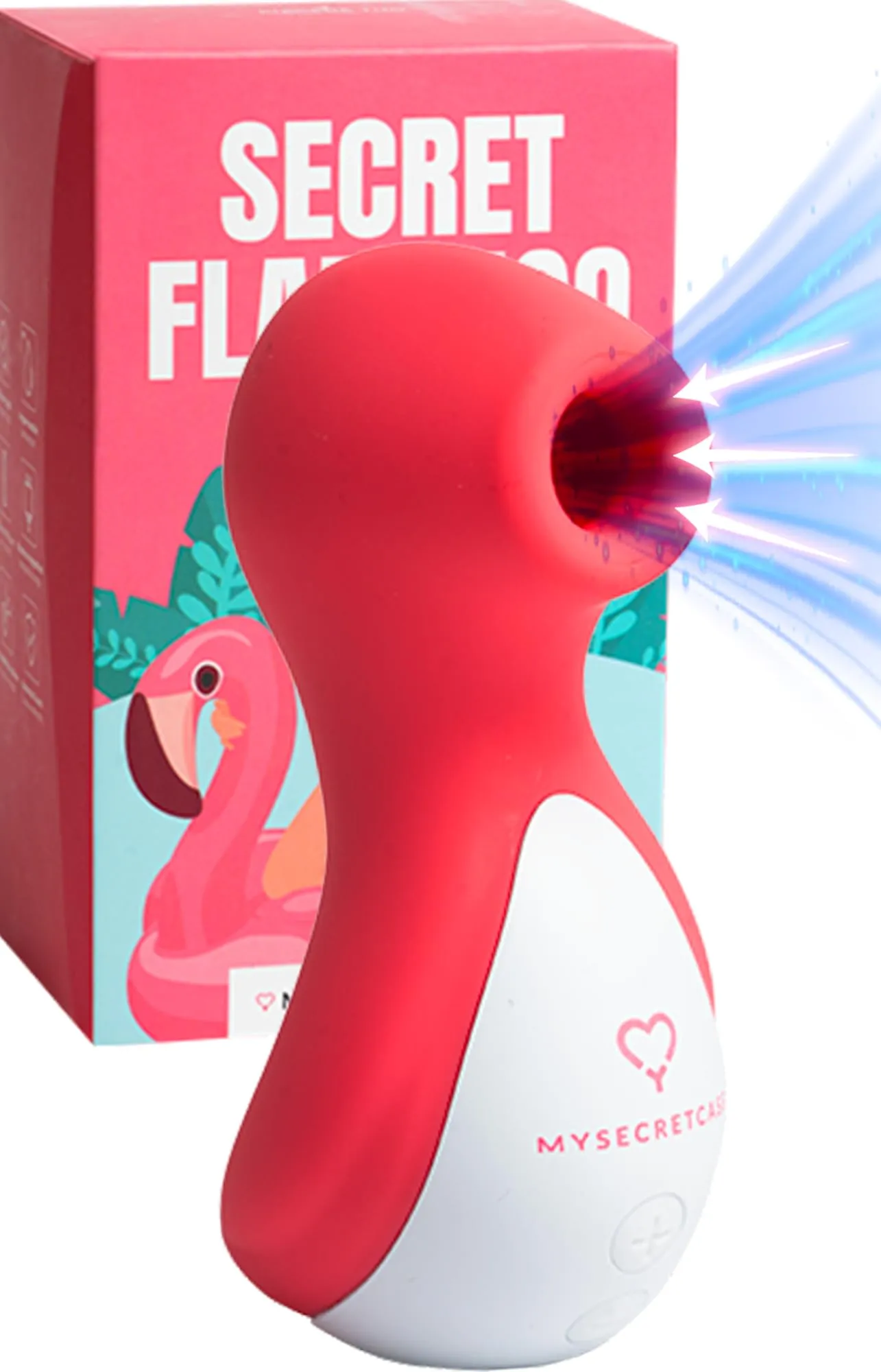 MySecretCase Succhia Clitoride per Squirt Stimolatore Clitoride Femminile con 10 Modalità Suzione Silenzioso Silicone Vibratoreper Donna Professionale Sexytoysys Donna Impermeabile