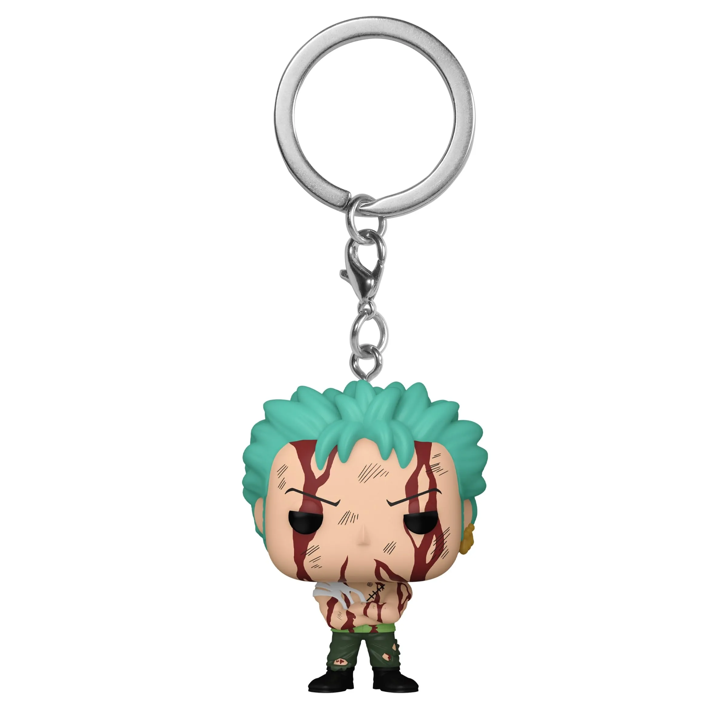 Funko POP! Keychain: OP - Roronoa Zoro - One Piece - Mini Figura in Vinile da Collezione Novità Portachiavi - Riempitivi per Calze - Idea Regalo - Merchandising Ufficiale - Anime Fans